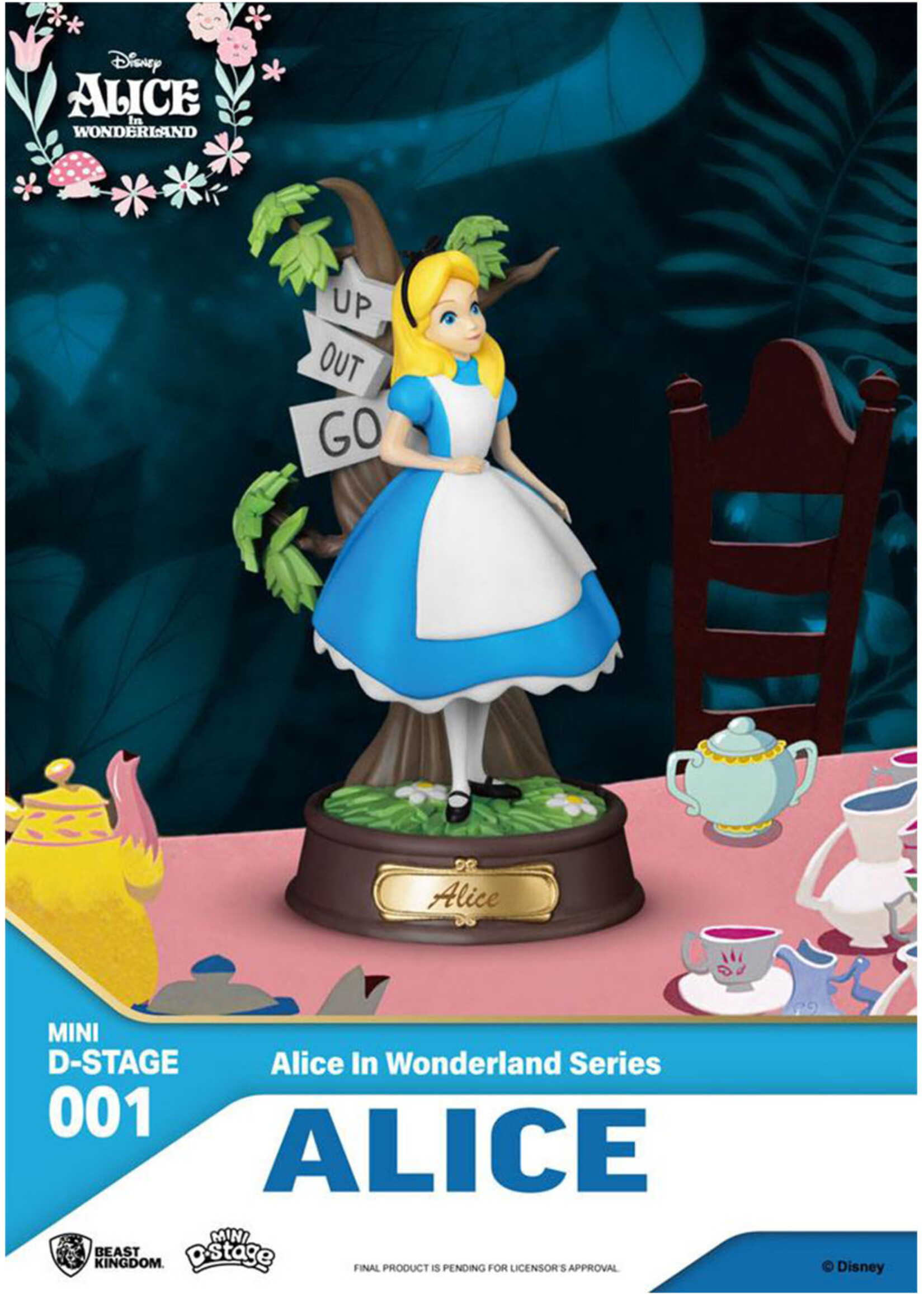 Disney Alice Statue Mini  Diorama 10cm