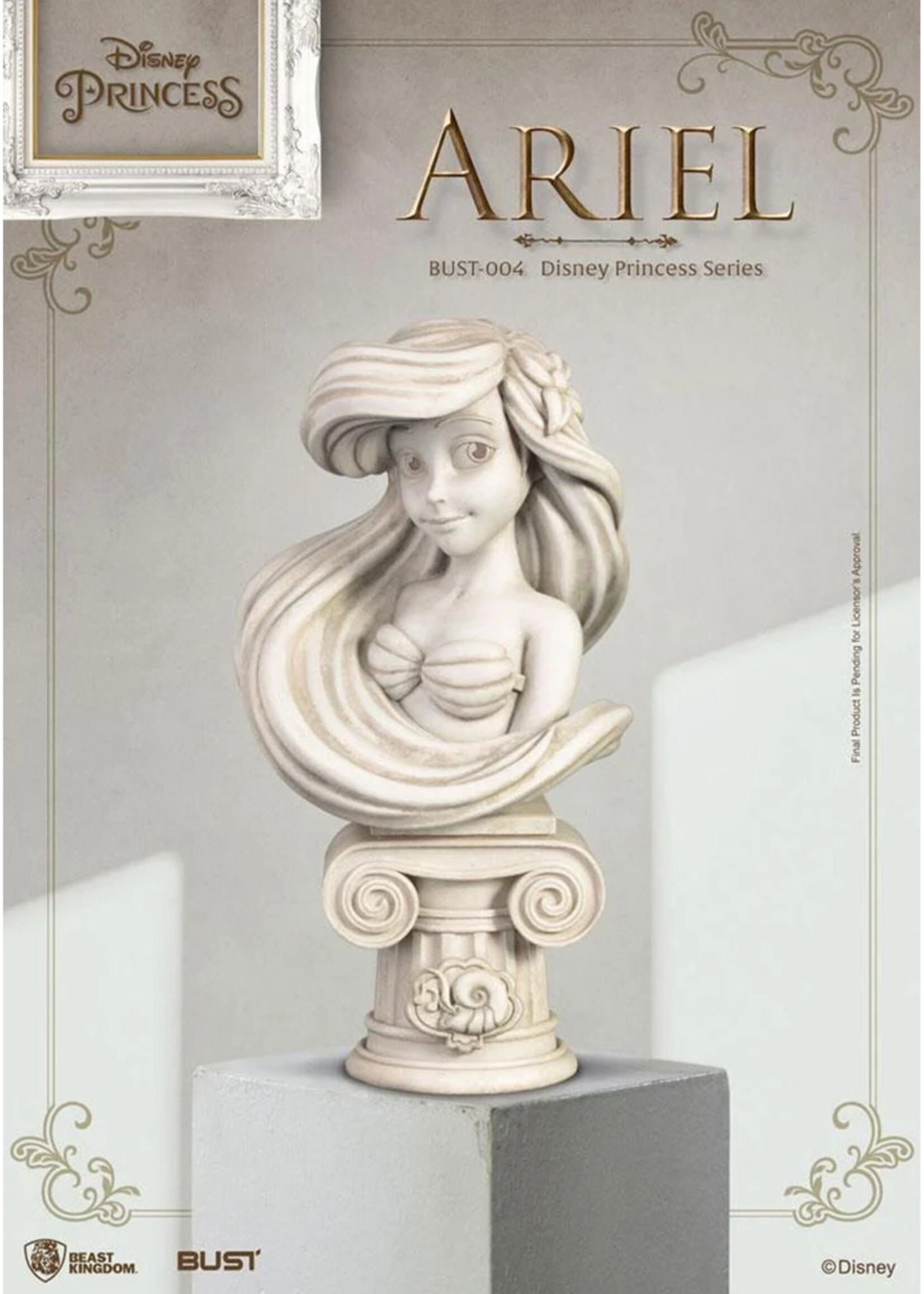 Disney Ariel Bust Princess  Series PVC 15cm