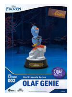 Disney Frozen Olaf Mini PVC Diorama Aladdin Genie