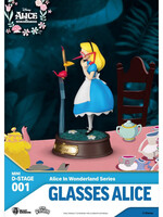 Disney Glasses Alice Statue Mini Diorama 10cm