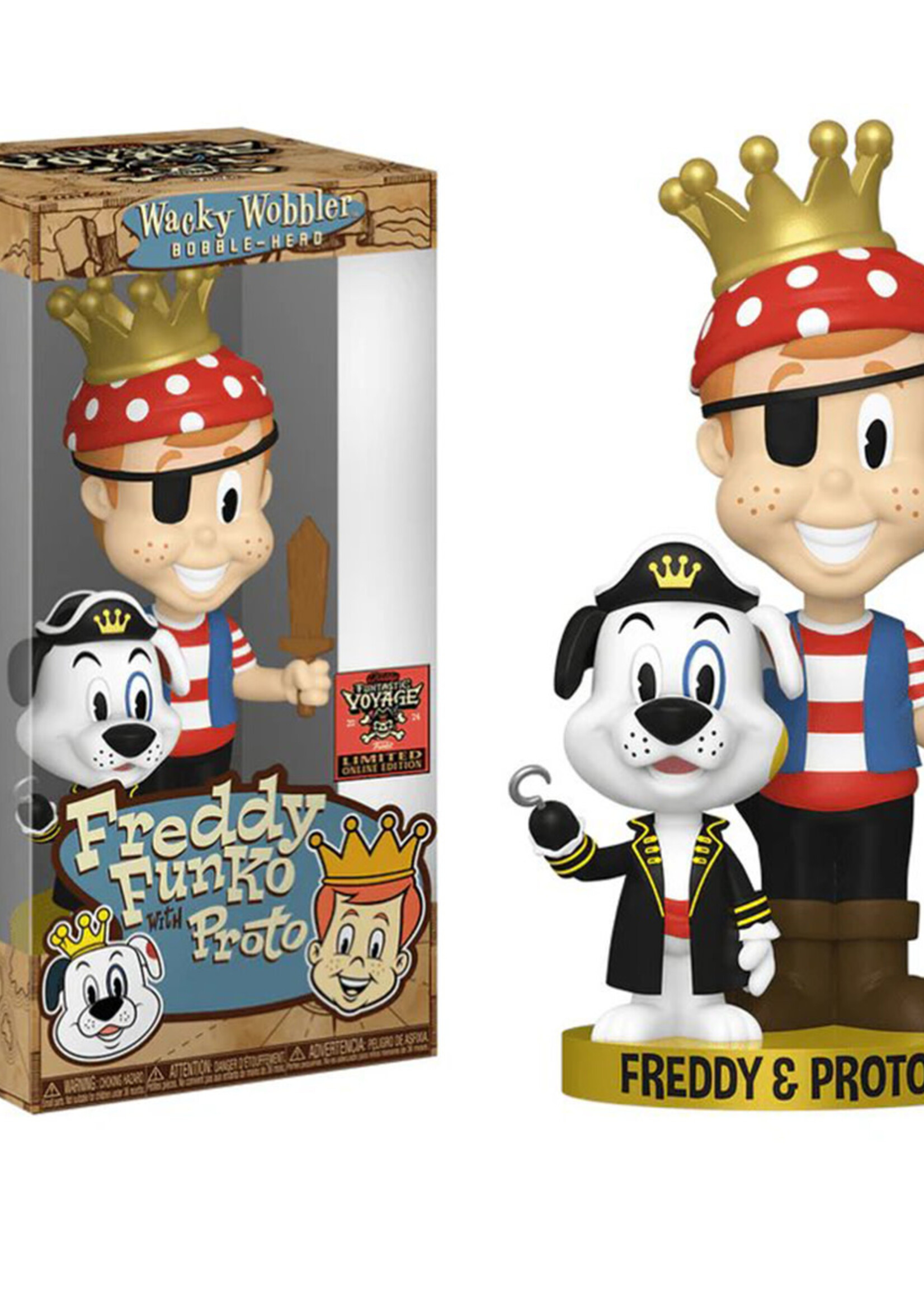 Freddy Funtastic Voyage Wacky Wobbler Freddy Funko With Prot