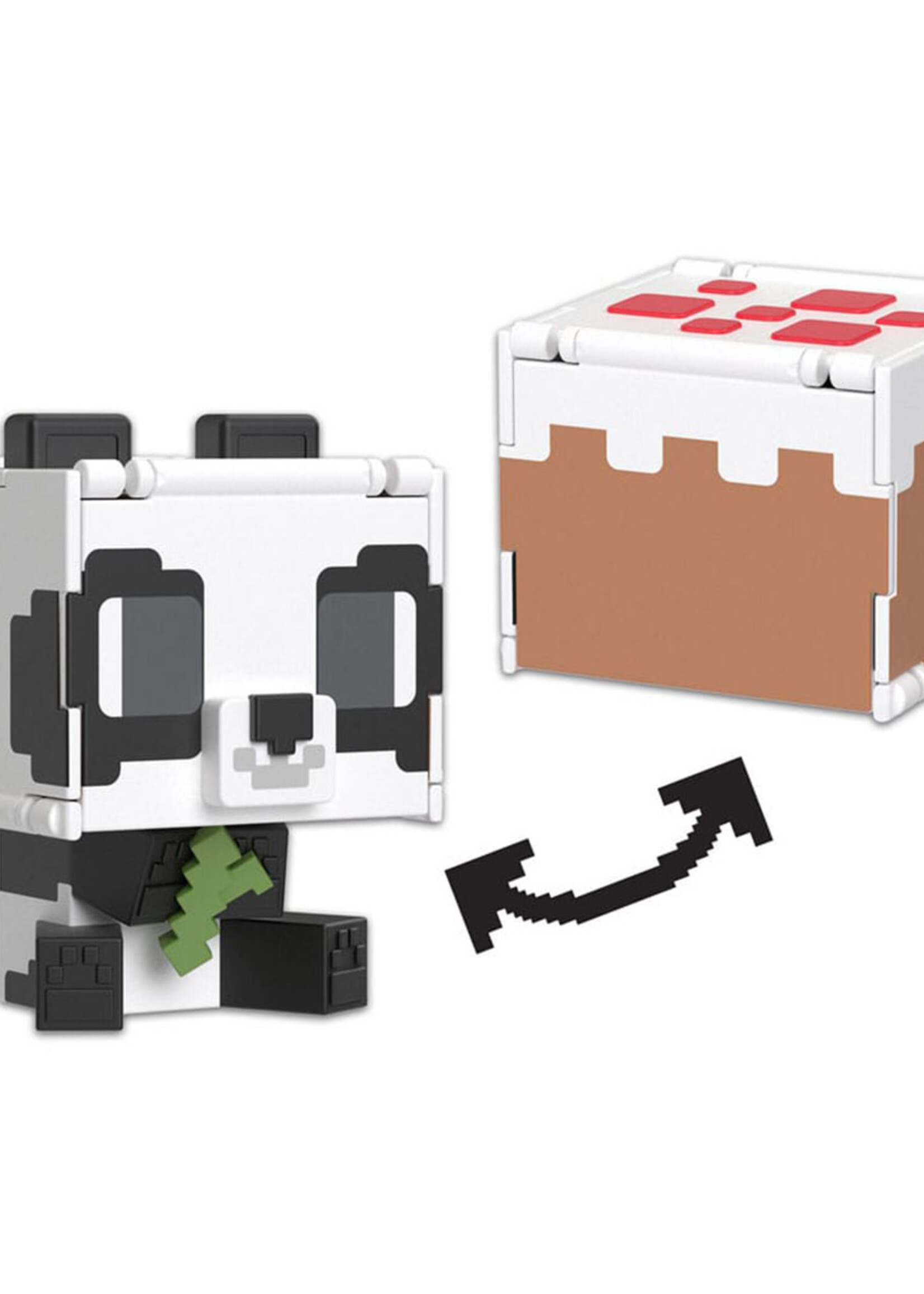 Minecraft Flippin Action Fig  Panda & Cake
