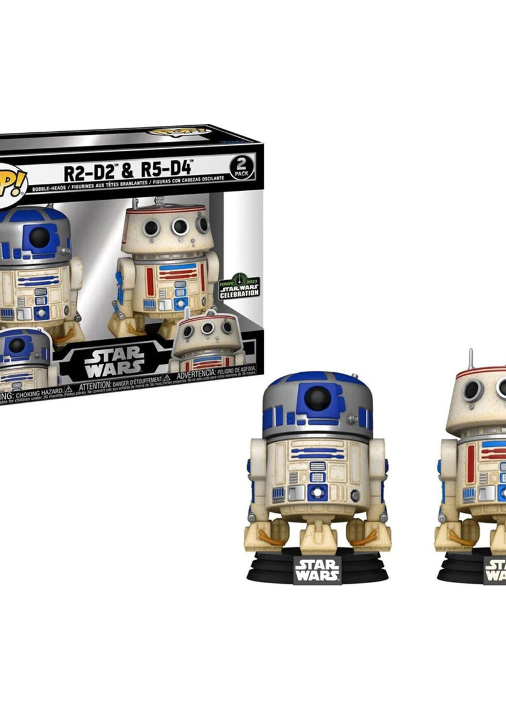 Star Wars Funko Pop 2 Pack R2-D2 & R5-D4 Celebration 2