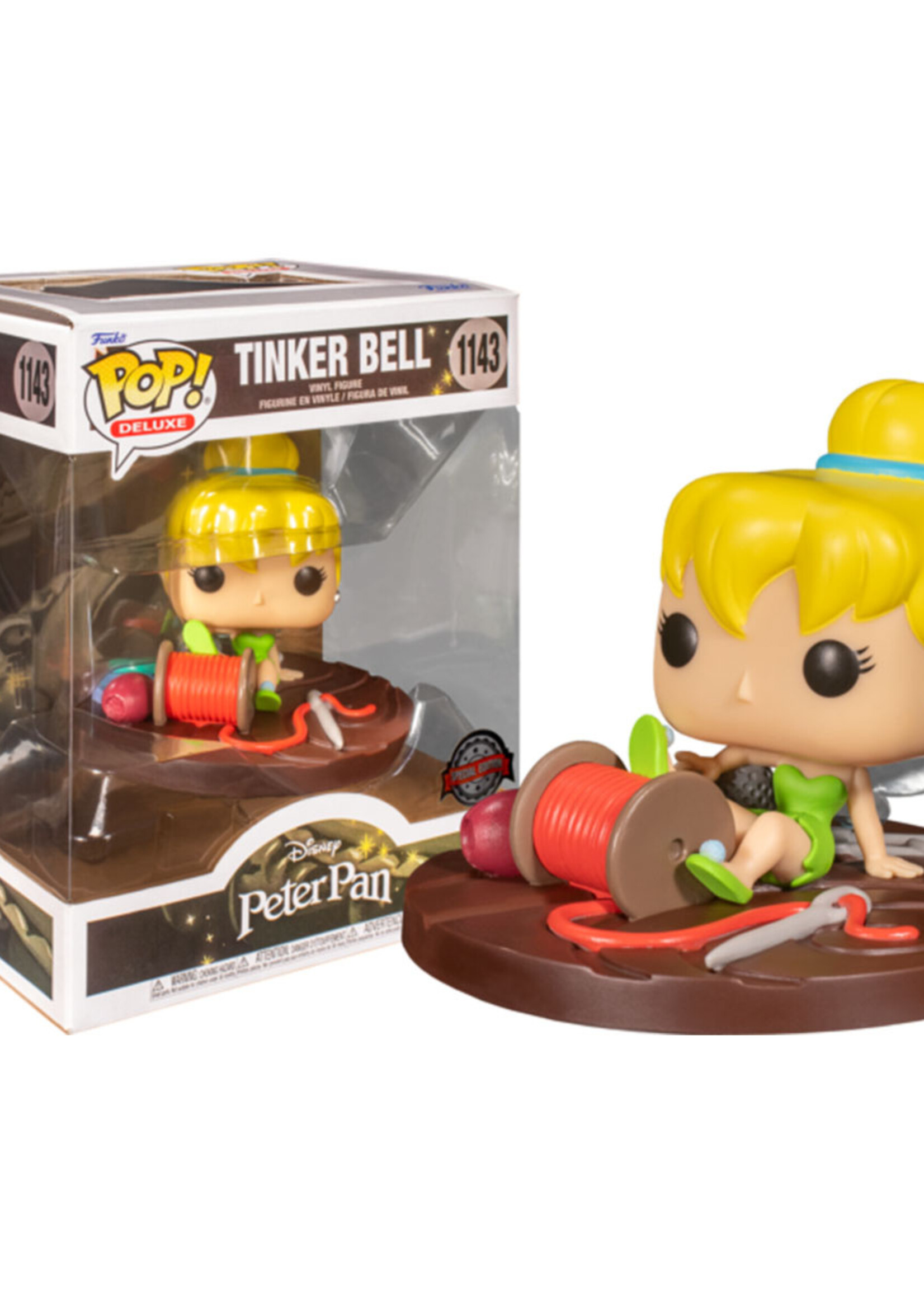 Peter Pan Funko Pop Deluxe N° 1143 Tinker Bell With Spool