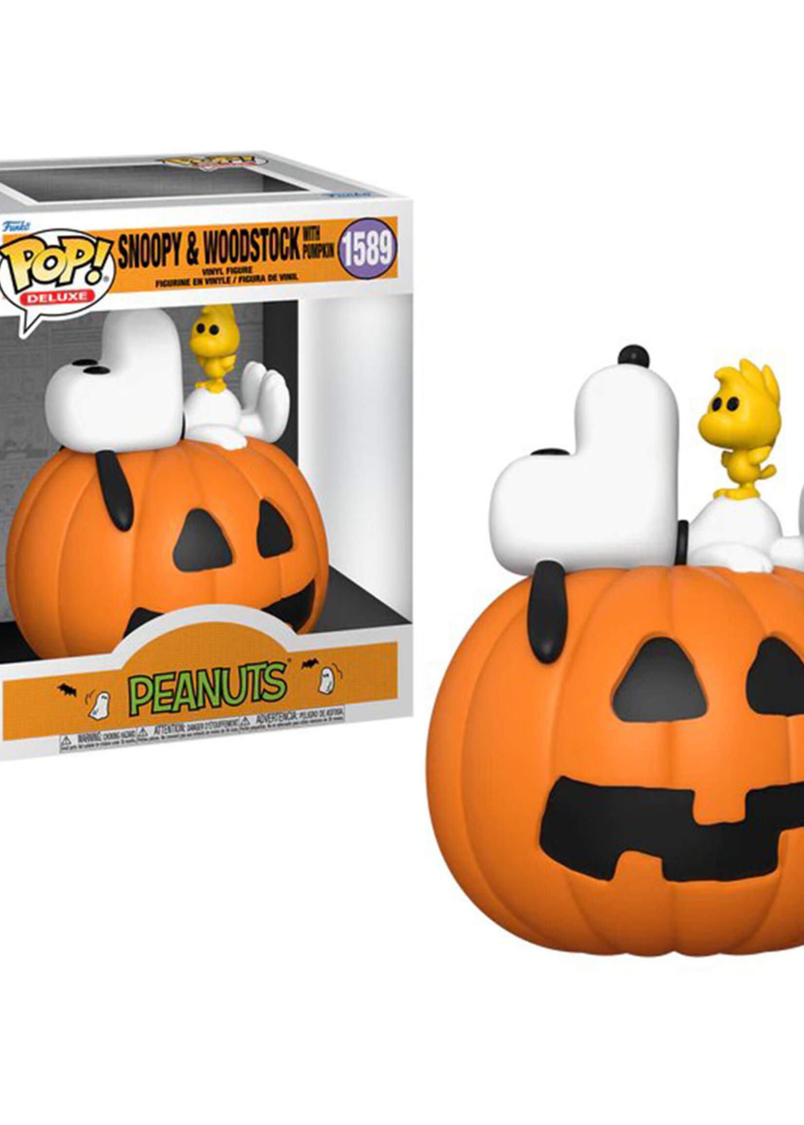 Peanuts Funko Pop N° 1589 Snoopy & Woodstock On Pumpk