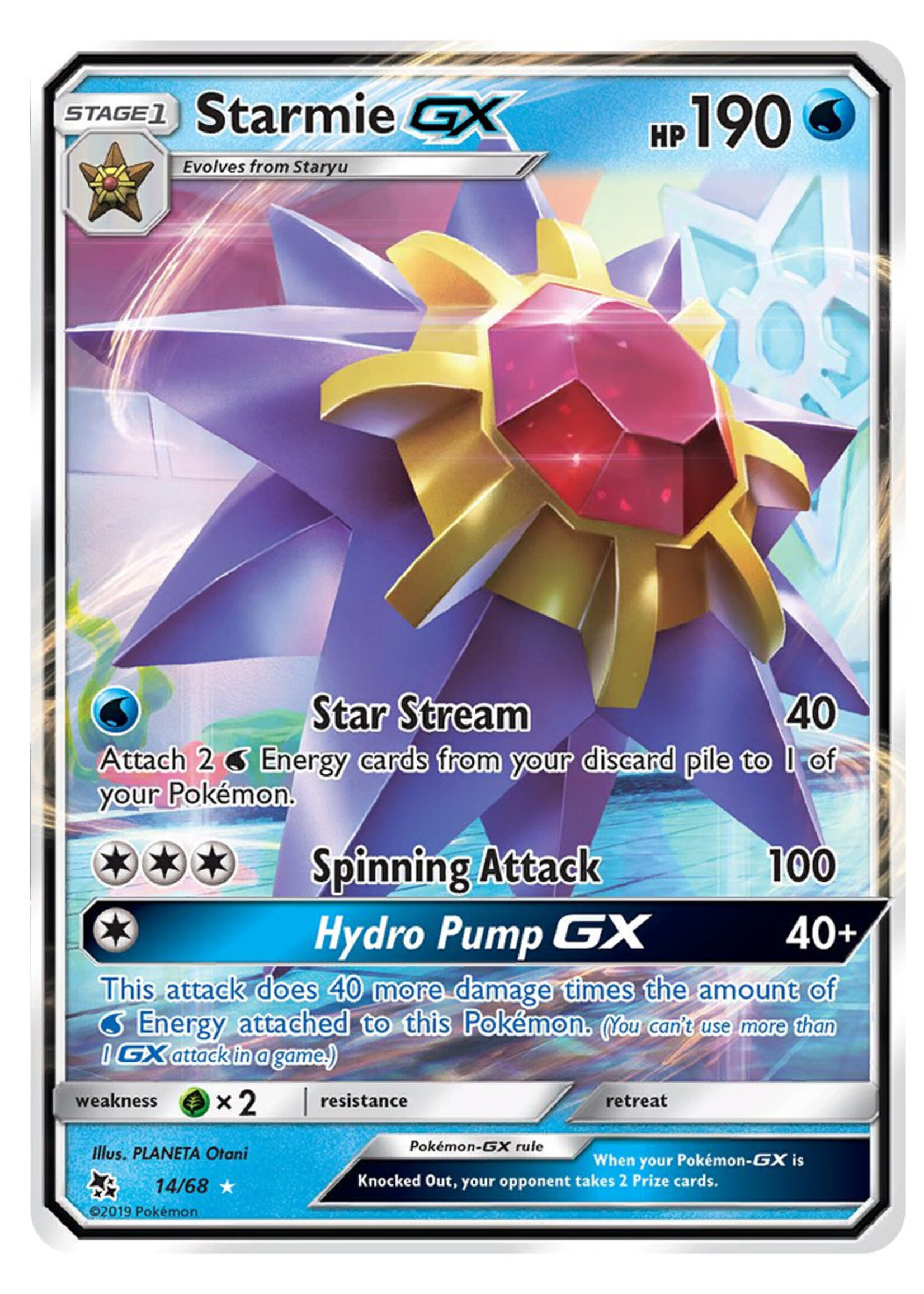 Starmie GX 14 (HIF): played