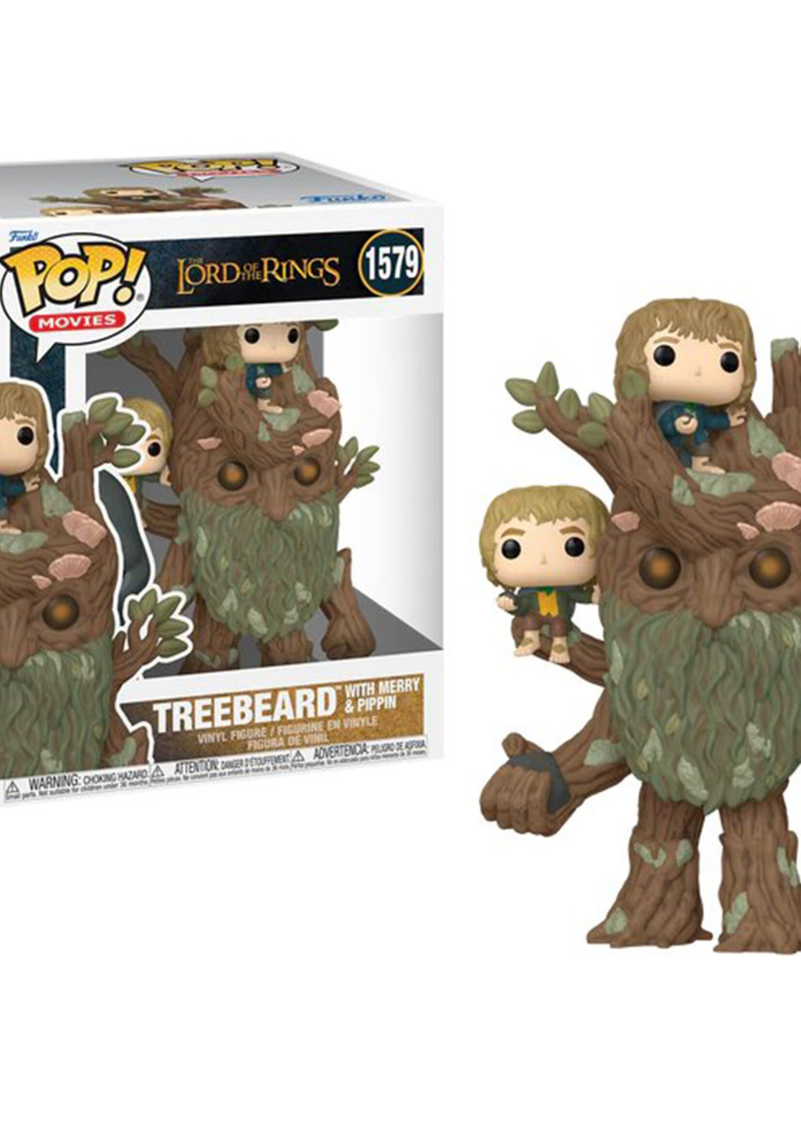 Lord Of The Rings Funko Pop N°  1579 Treebeard Merry & Pippin