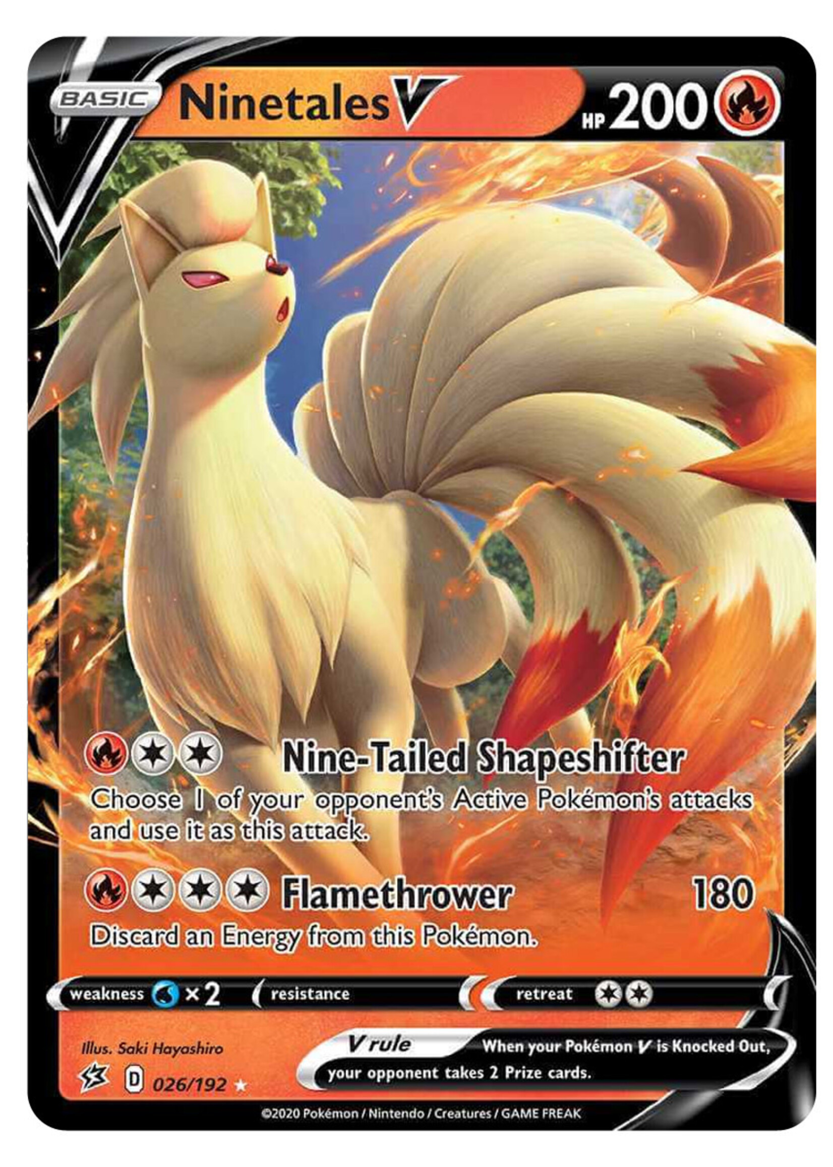 Ninetales V 26 (RCL): near mint