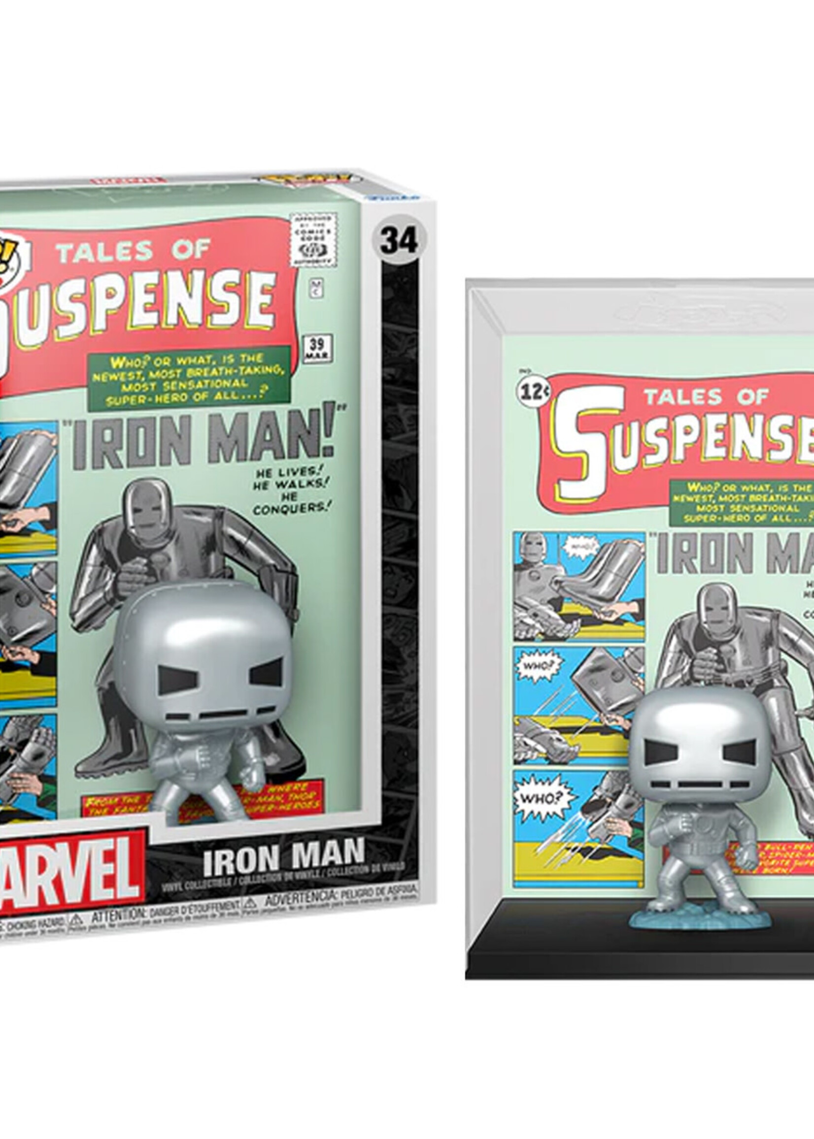 Marvel Funko Pop Iron man Comic Cover N° 34 Tales of Suspense #39