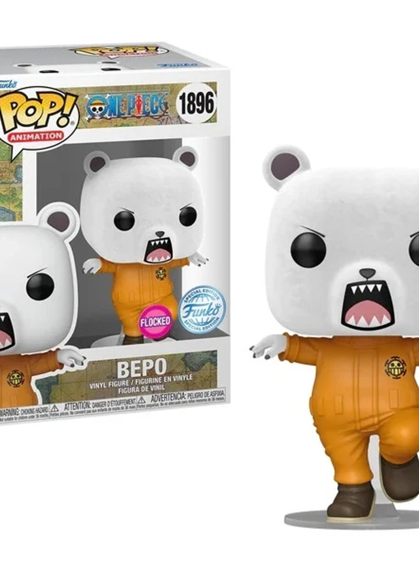 One Piece Funko Pop N° 1896 Bepo Flocked Special Editio