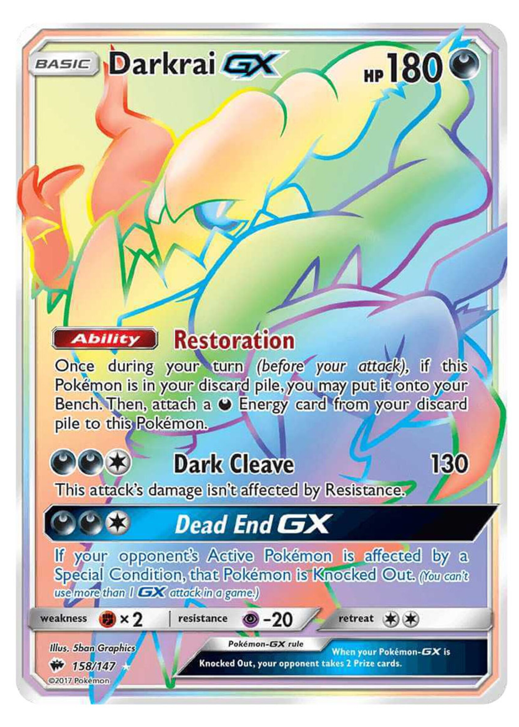 Darkrai GX 158 (BUS): excellent