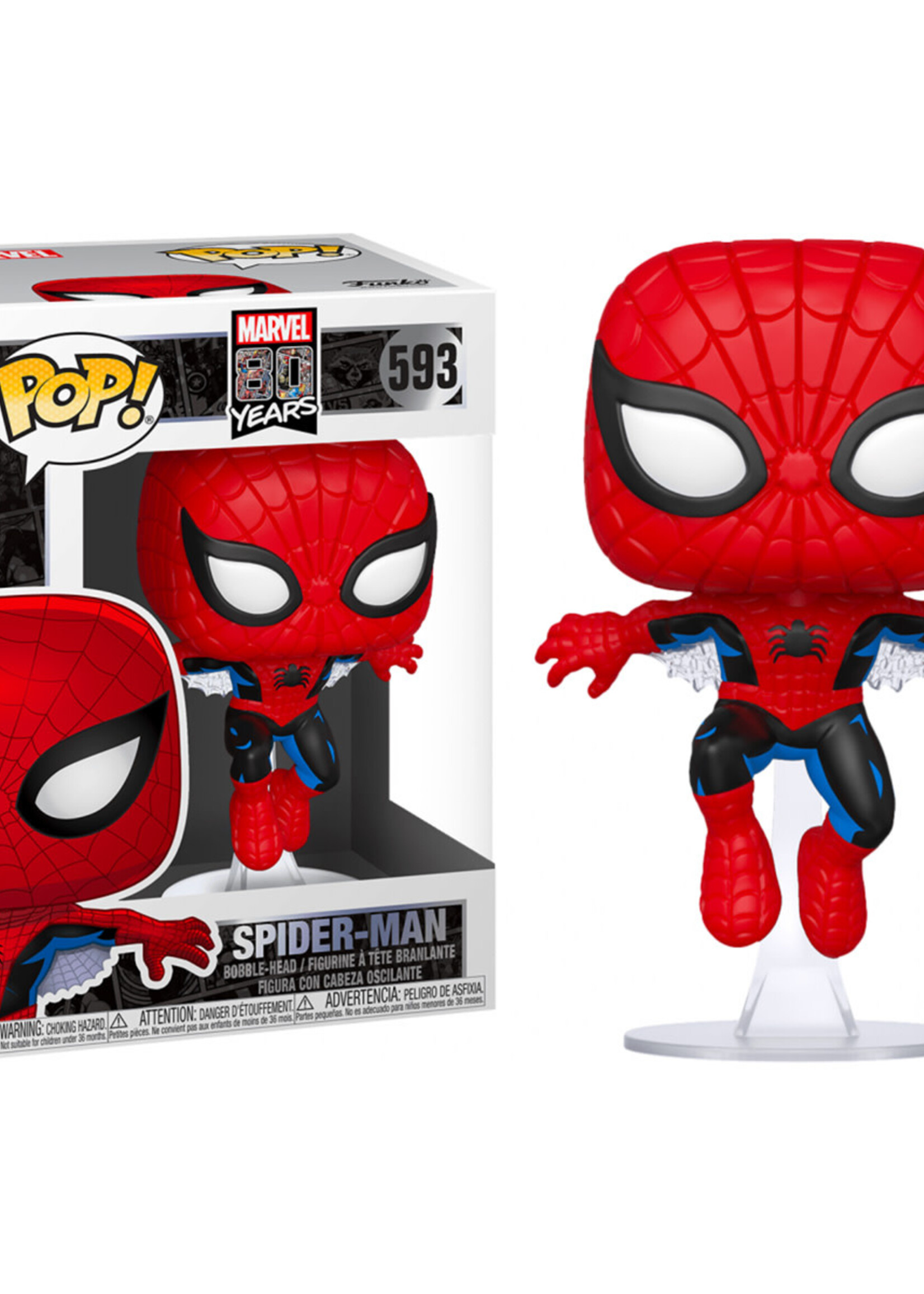 Marvel 80th Funko Pop N° 593 First Appearance Spider-Man