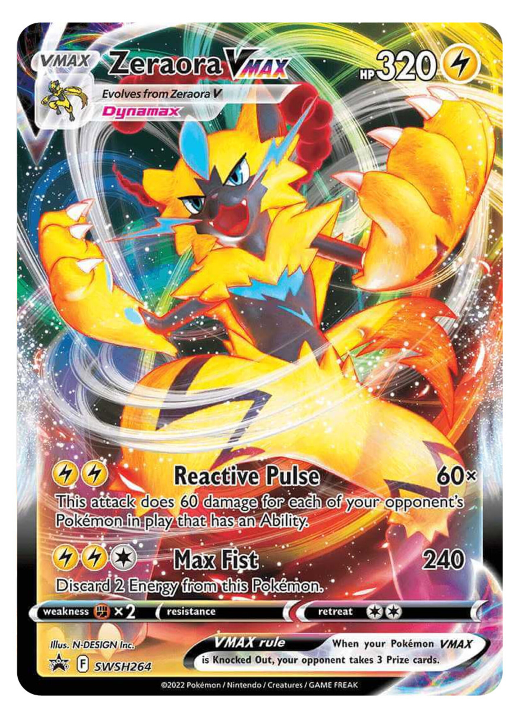 Zeraora Vmax 264 (SWSH): near mint