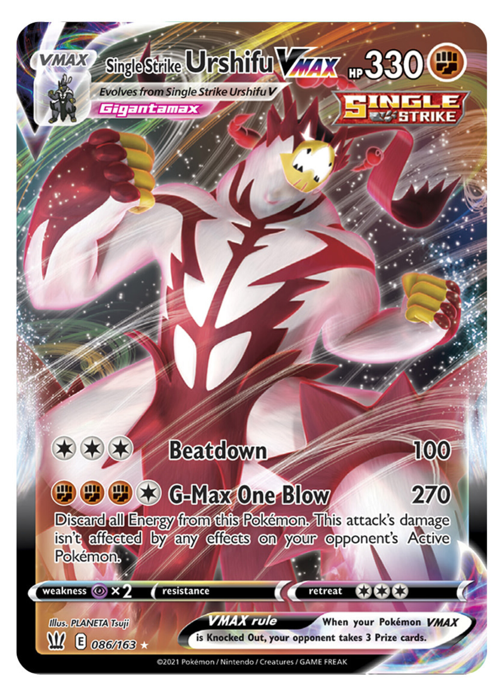 Single Strike Urshifu Vmax 86 (BST): excellent