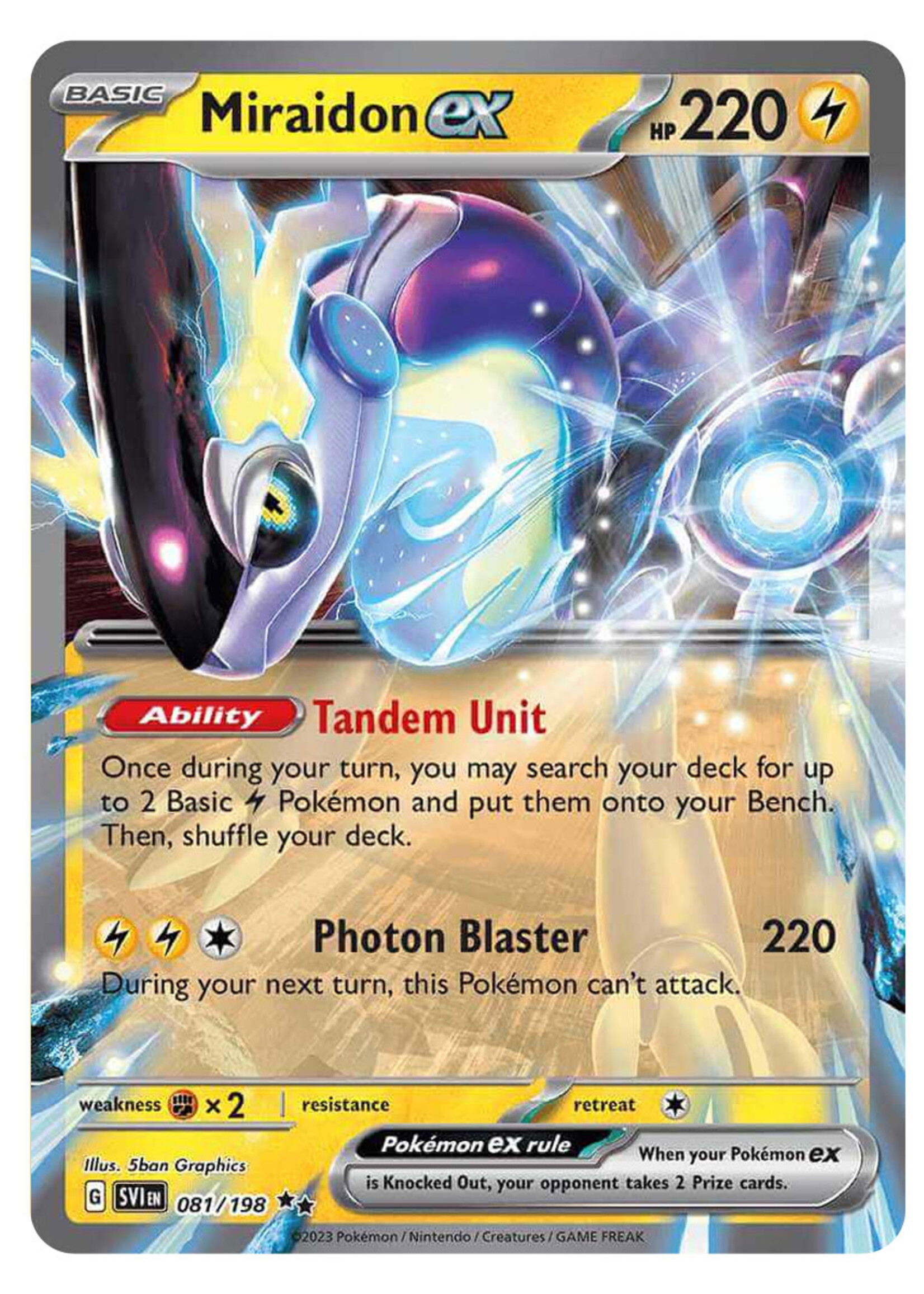 Miraidon Ex 81 (SVI): near mint