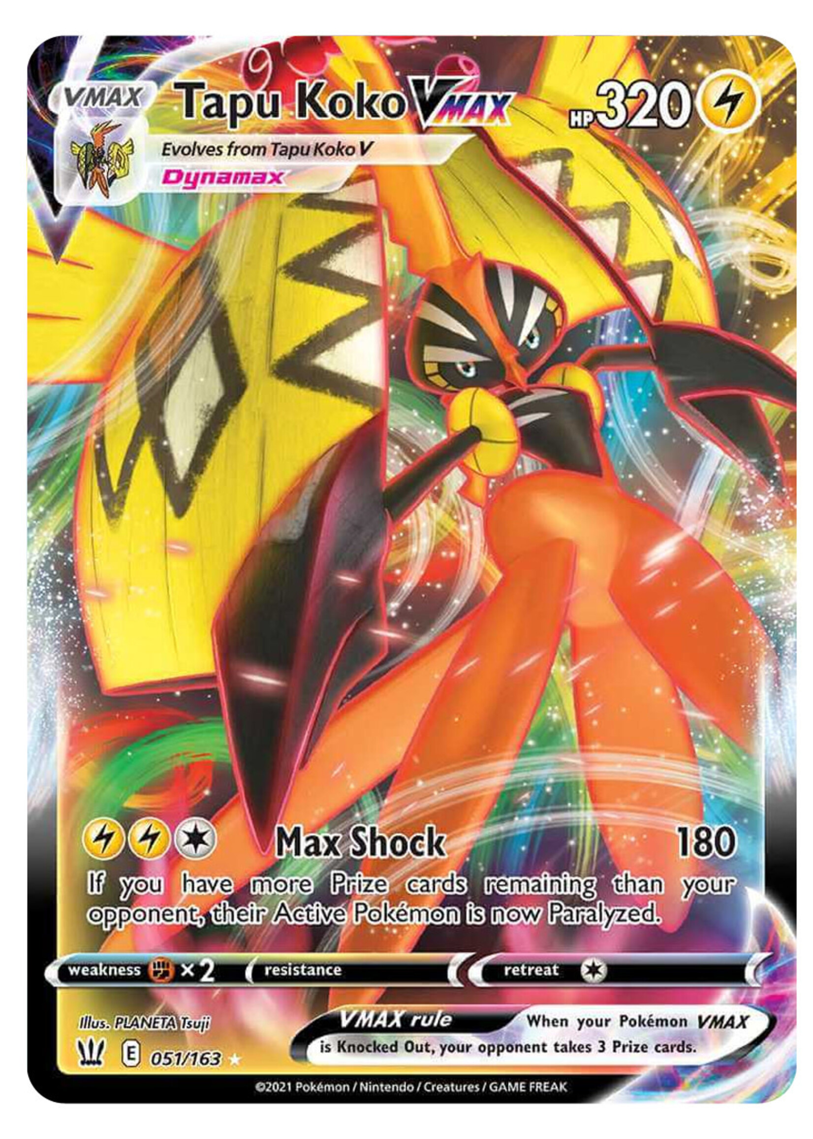 Tapu Koko Vmax 51 (BST): near mint