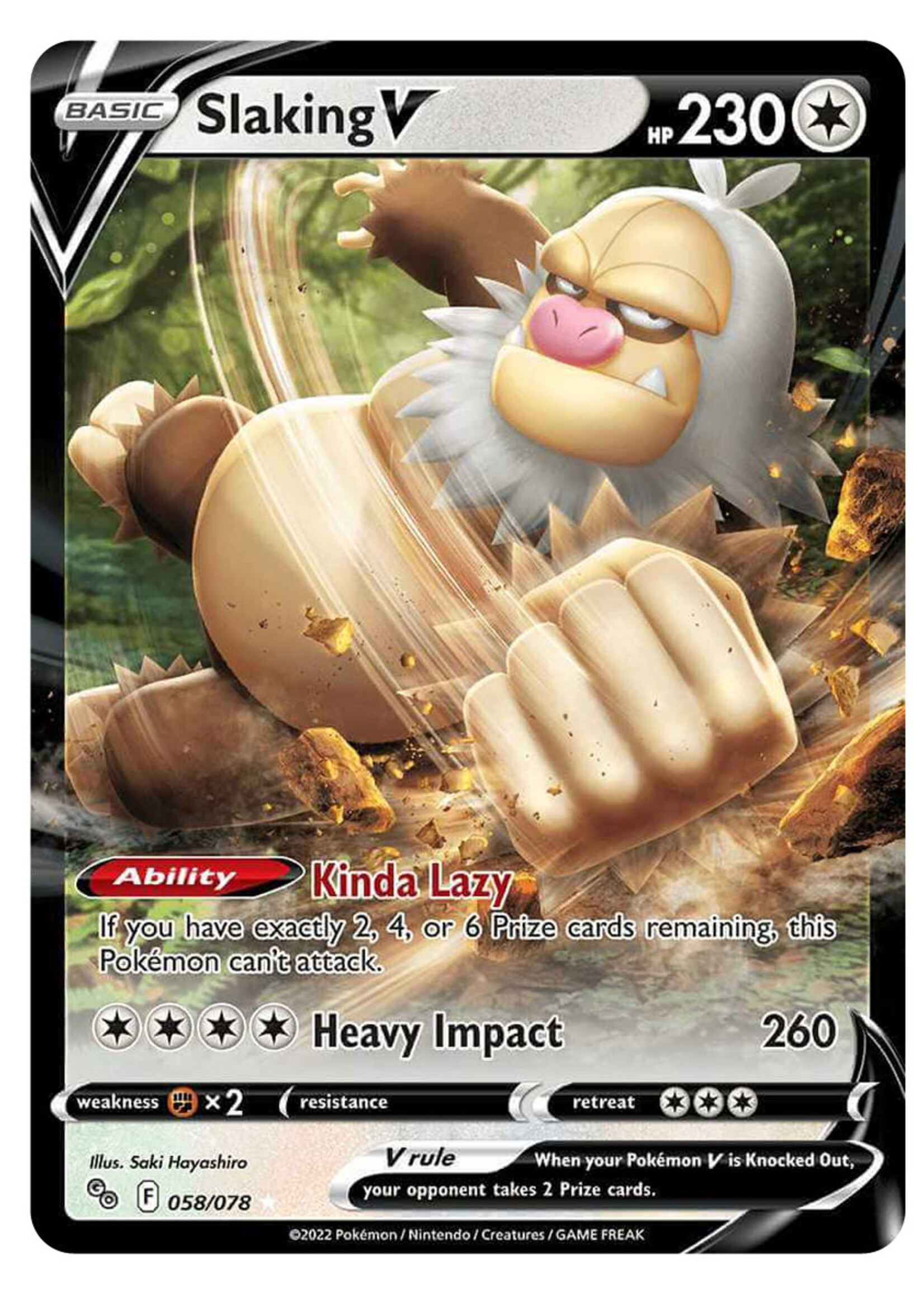 Slaking V 58 (PGO): near mint