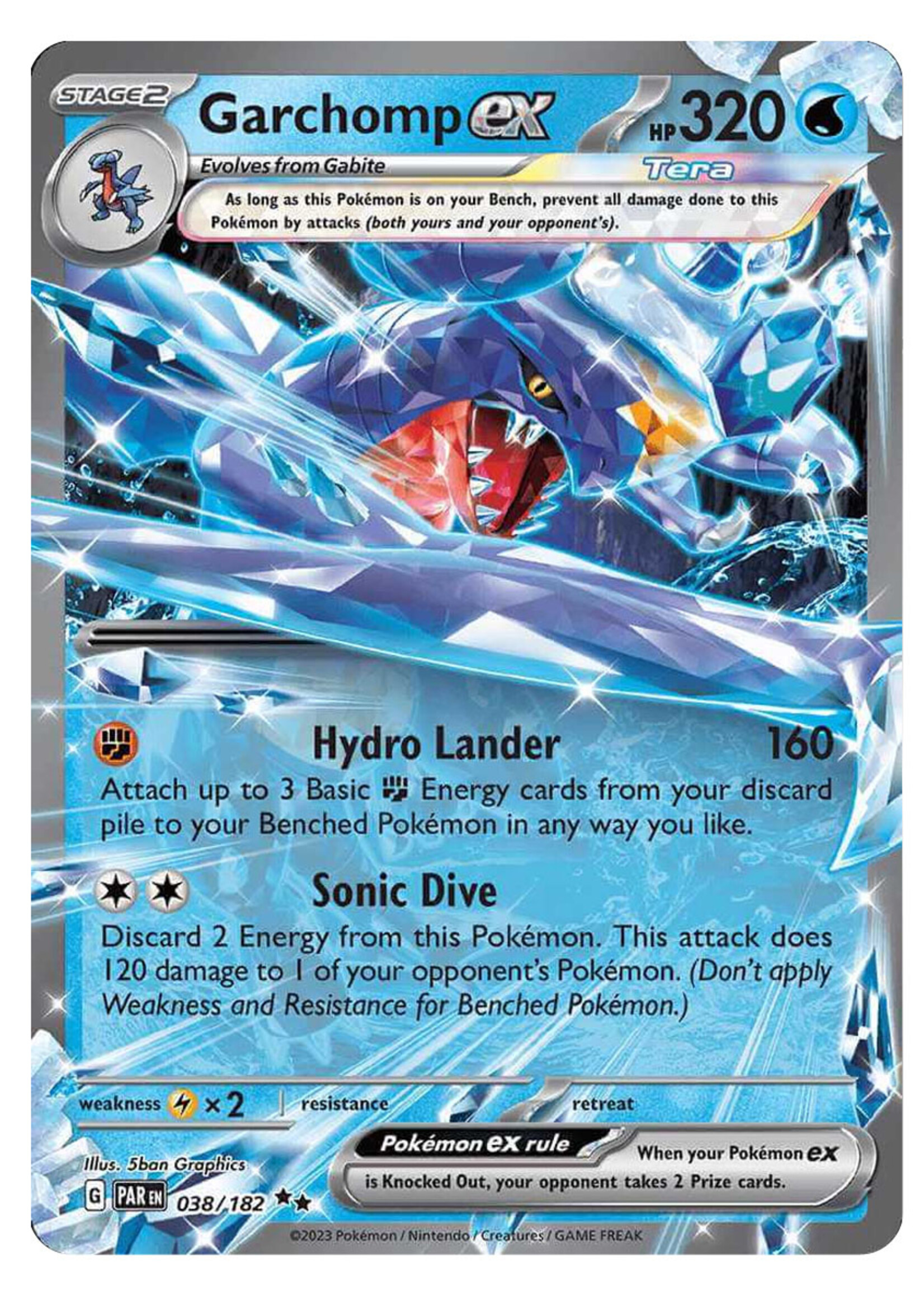 Garchomp Ex 38 (PAR): near mint