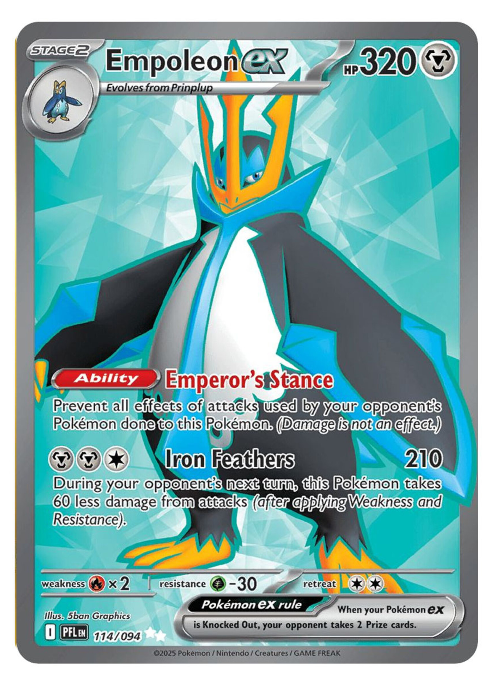 Empoleon Ex 114 (PFL): near mint