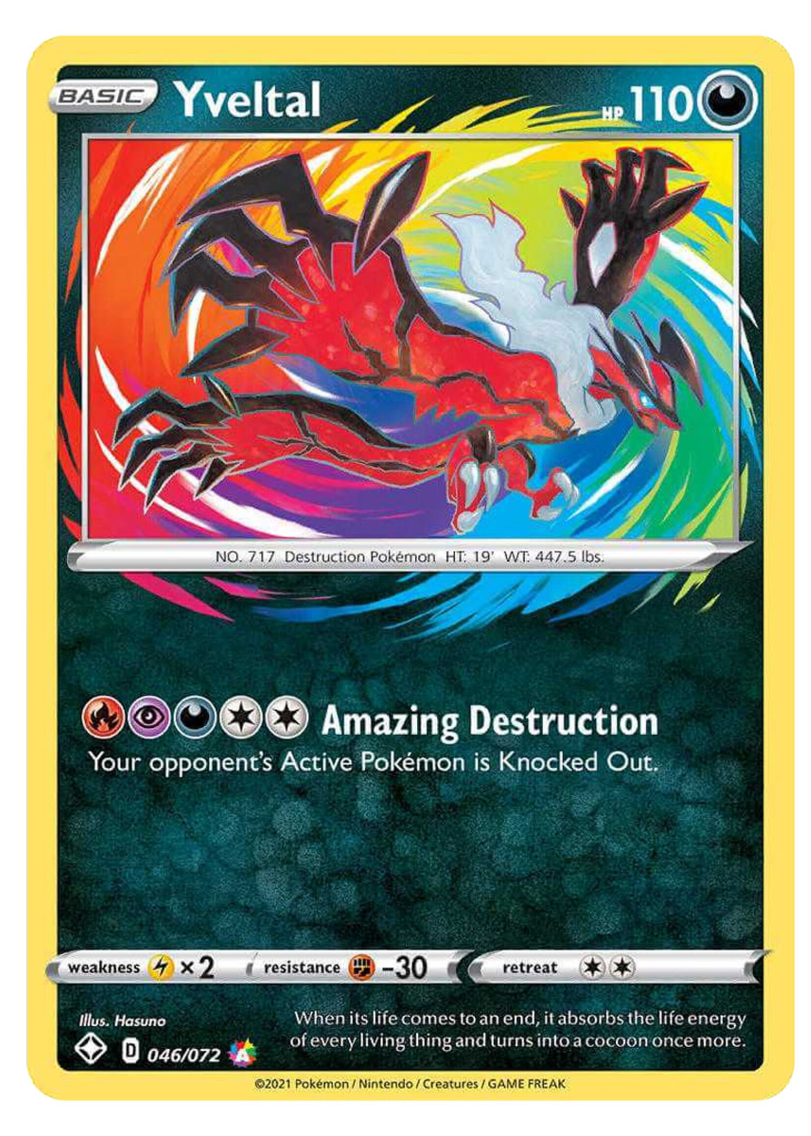 Yveltal 46 (SHF): near mint