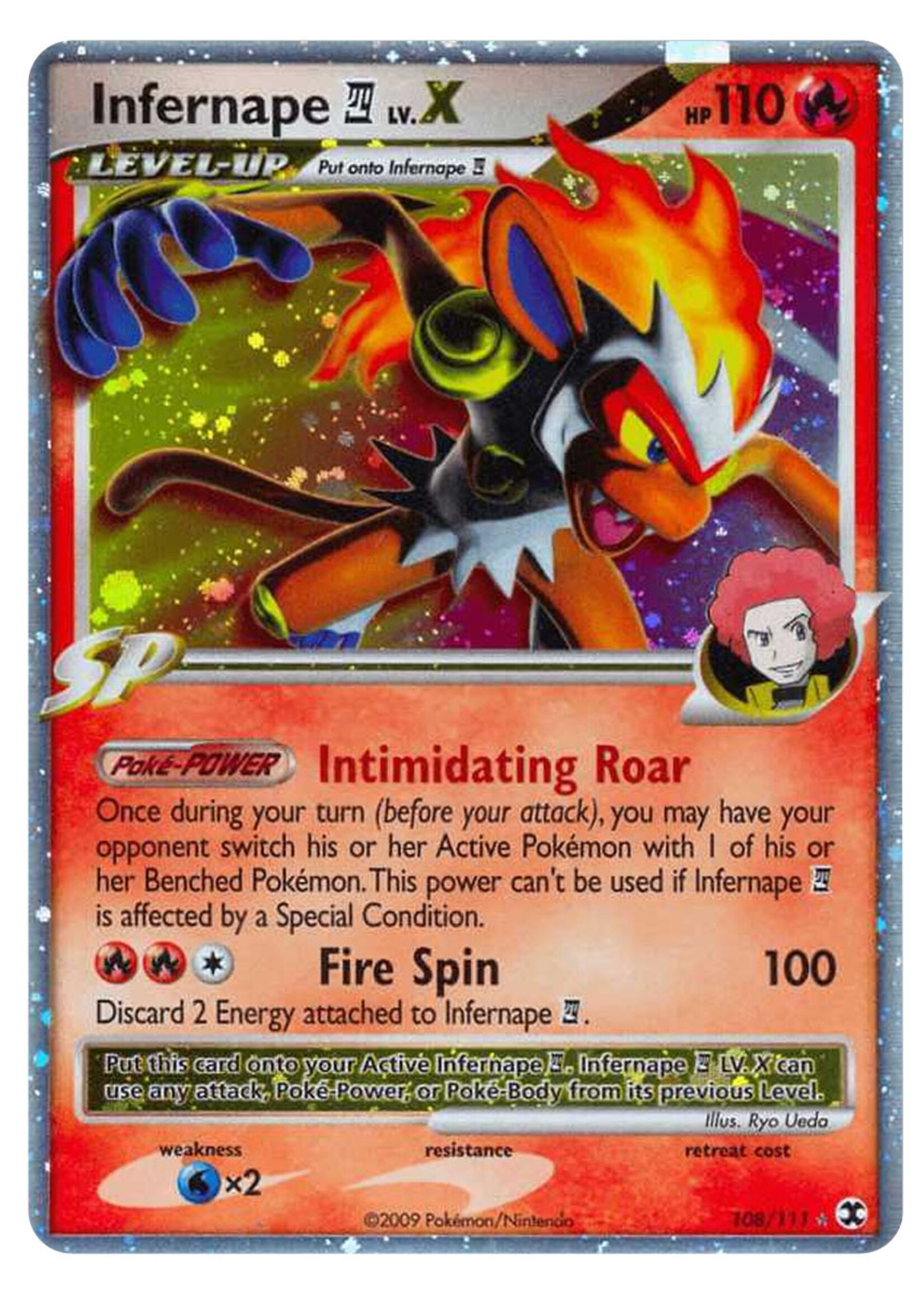 Infernape Lv.X 108 (RR): good/light played