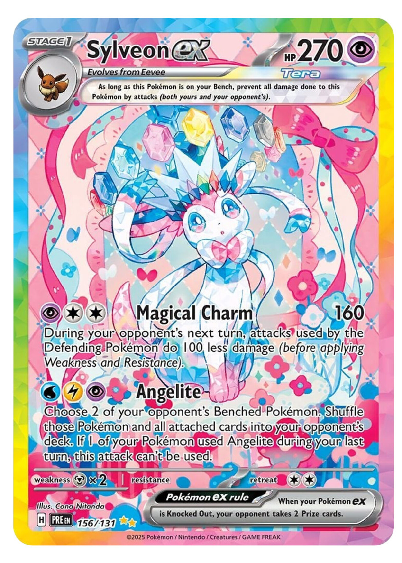 Sylveon Ex 156 (PRE): near mint