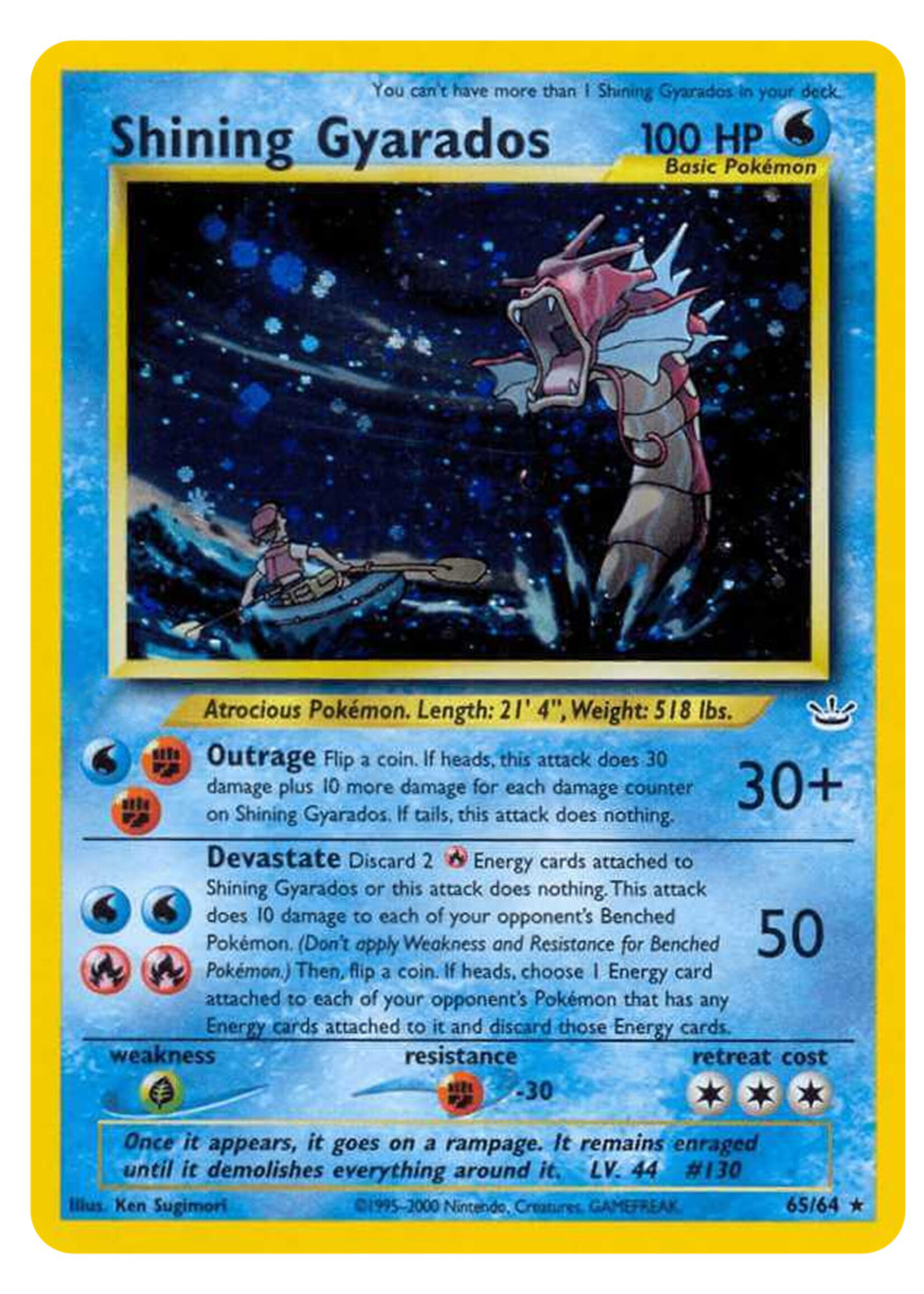 Shining Gyarados 65 (NR): poor