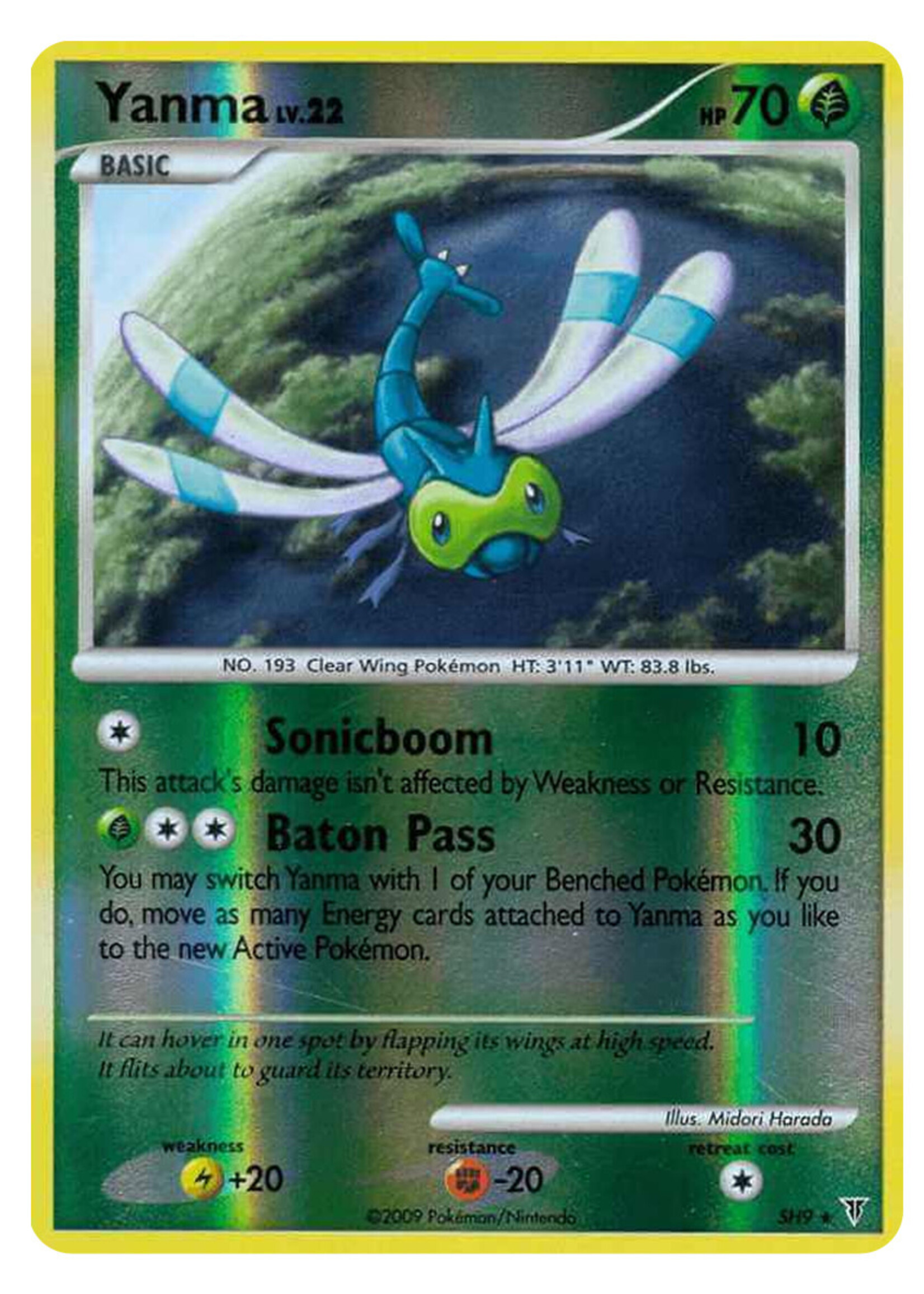 Yanma Lv.22 SH9 (SV): excellent/good