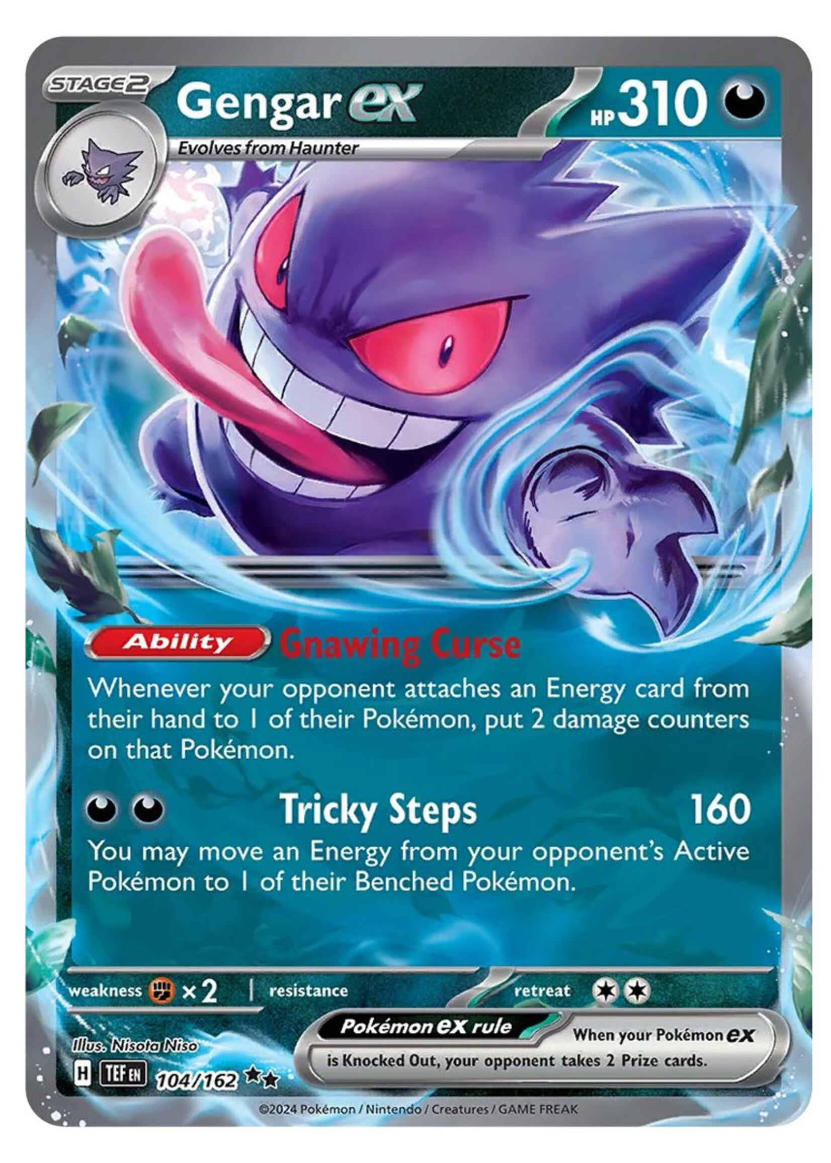 Gengar Ex 104 (TEF): near mint