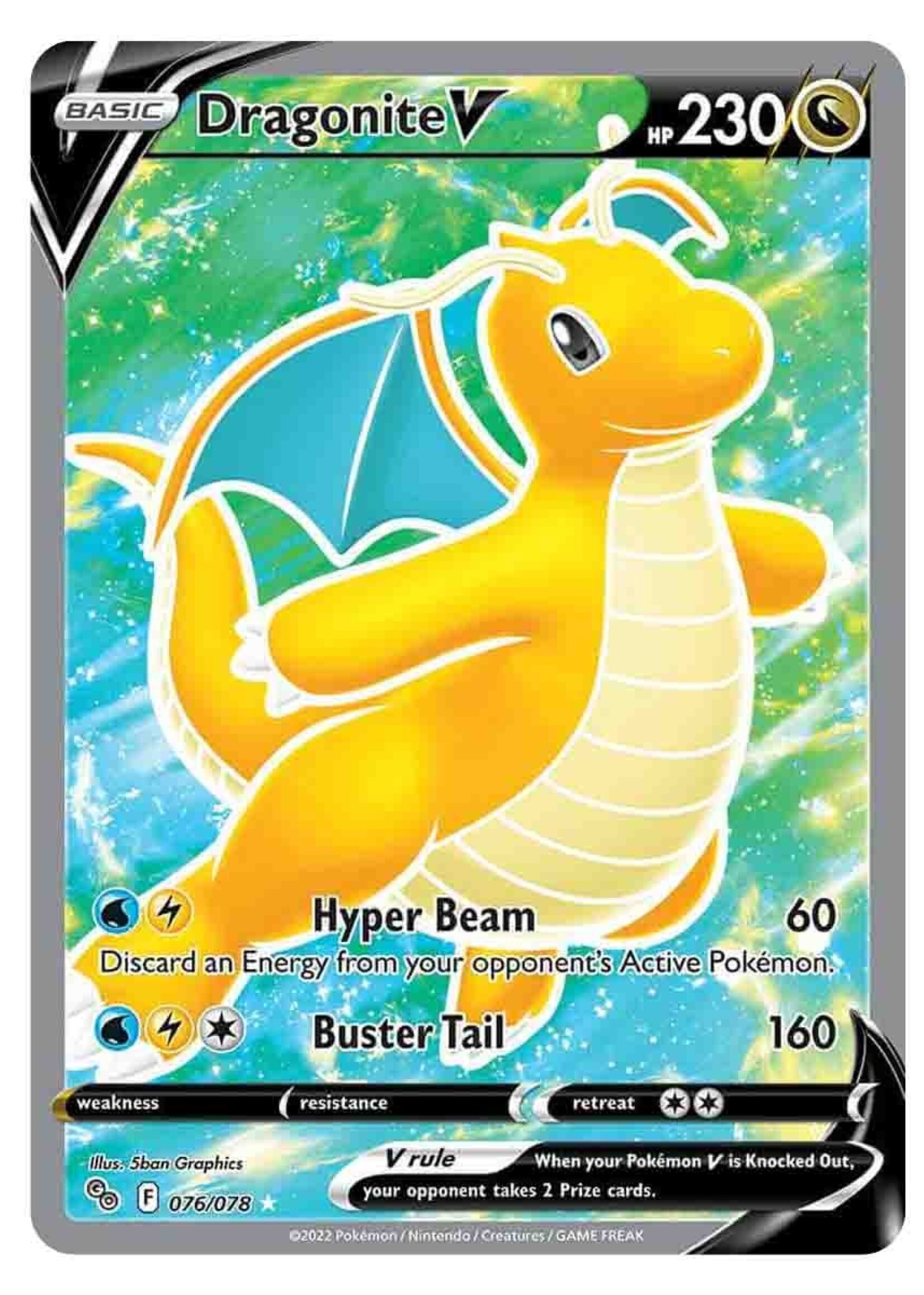 Dragonite V 76 (PGO): excellent