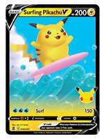 Surfing Pikachu V 8 (CEL): near mint