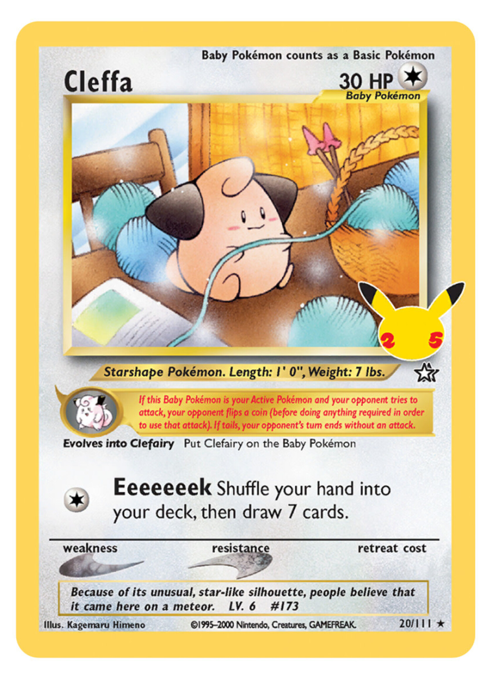 Cleffa 20 (CEL): near mint