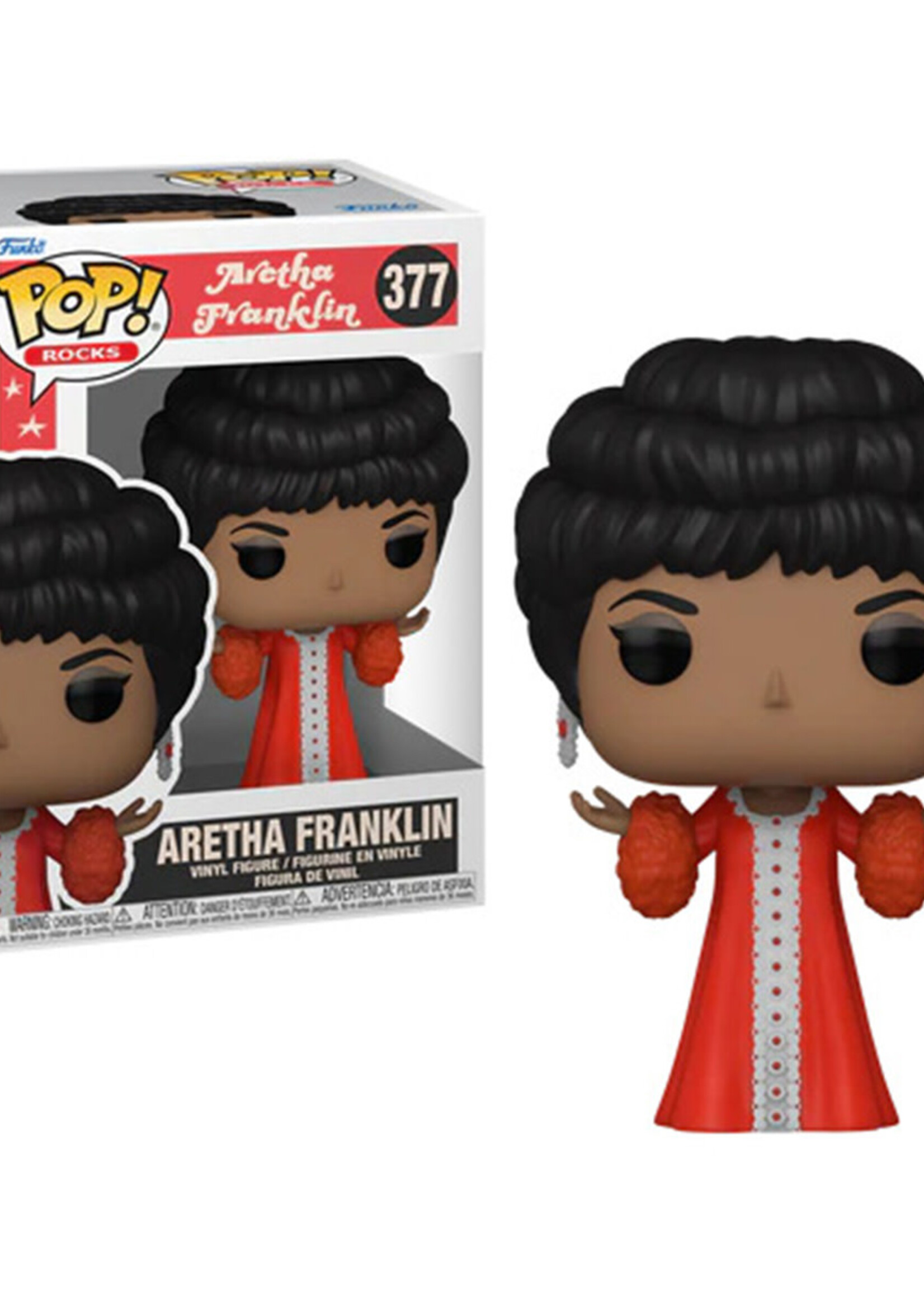 Music Funko Pop Rocks N° 377 Aretha Franklin Red Dress