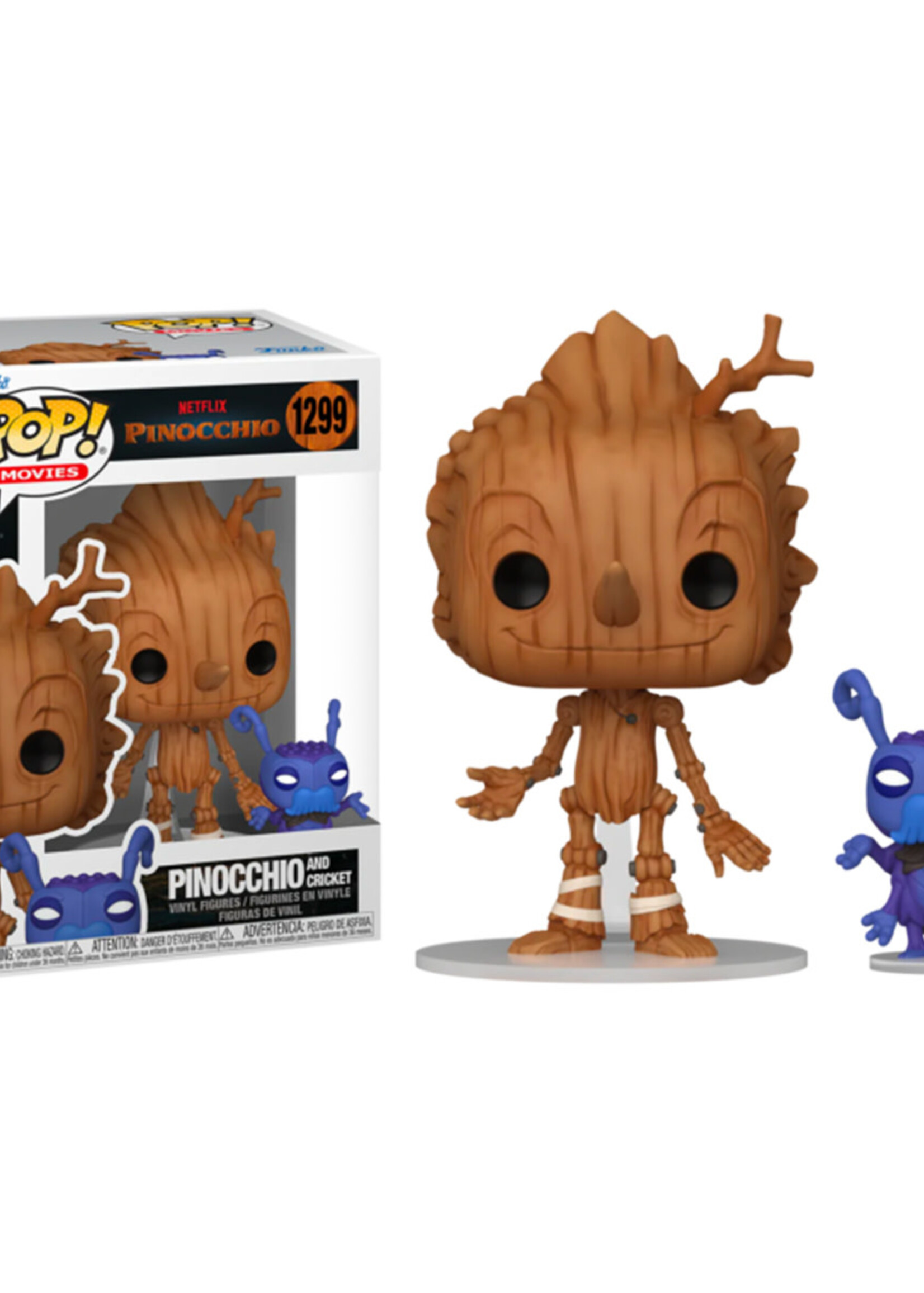 Pinocchio Netflix Funko Pop N° 1299 Pinocchio And Crick