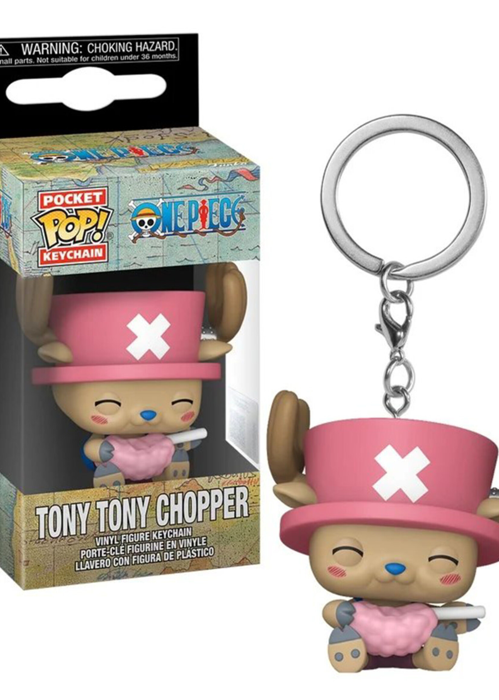 One Piece Pocket Pop Keychains Chopper With Cotton Candy