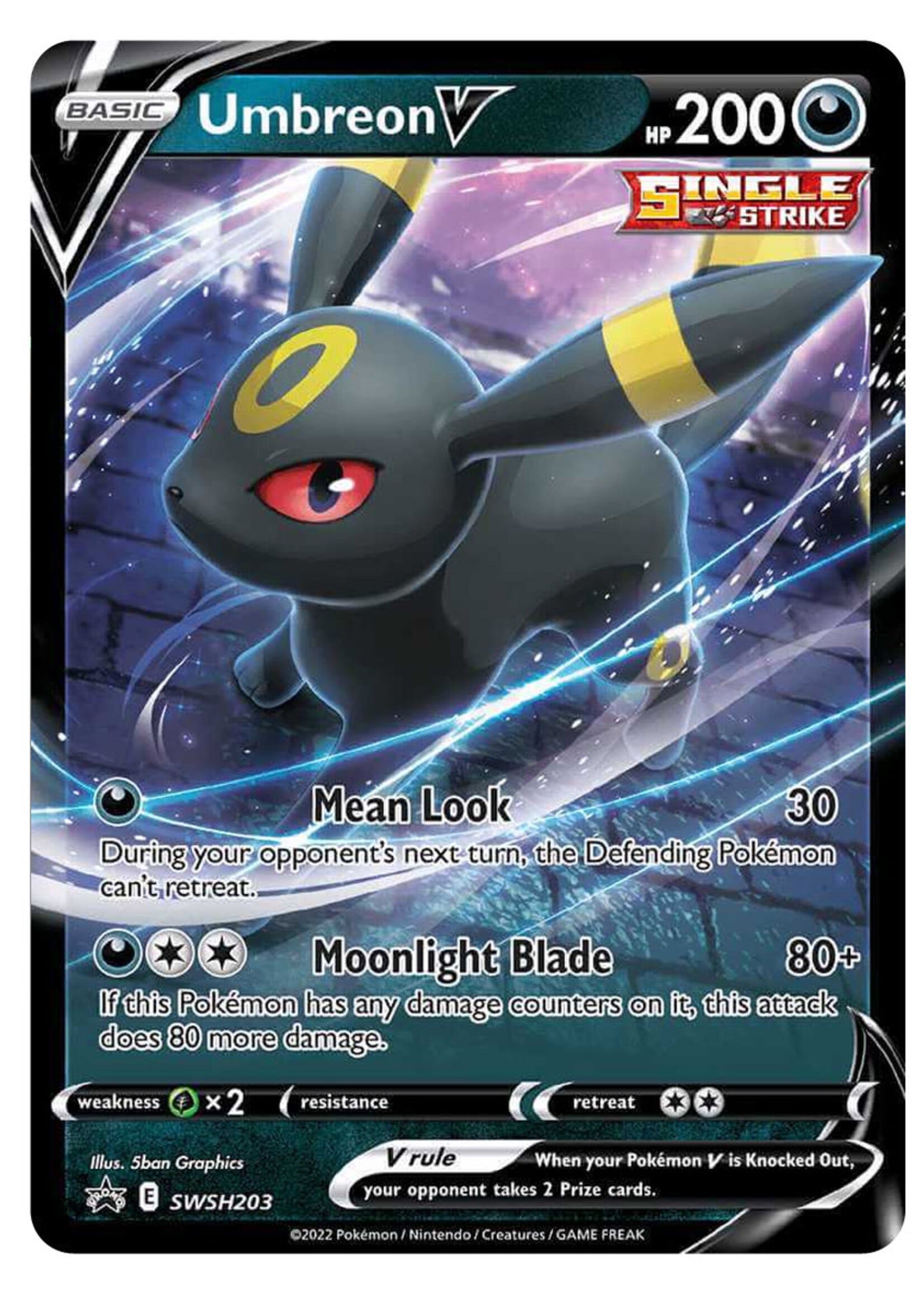 Umbreon V 203 (SWSH): excellent
