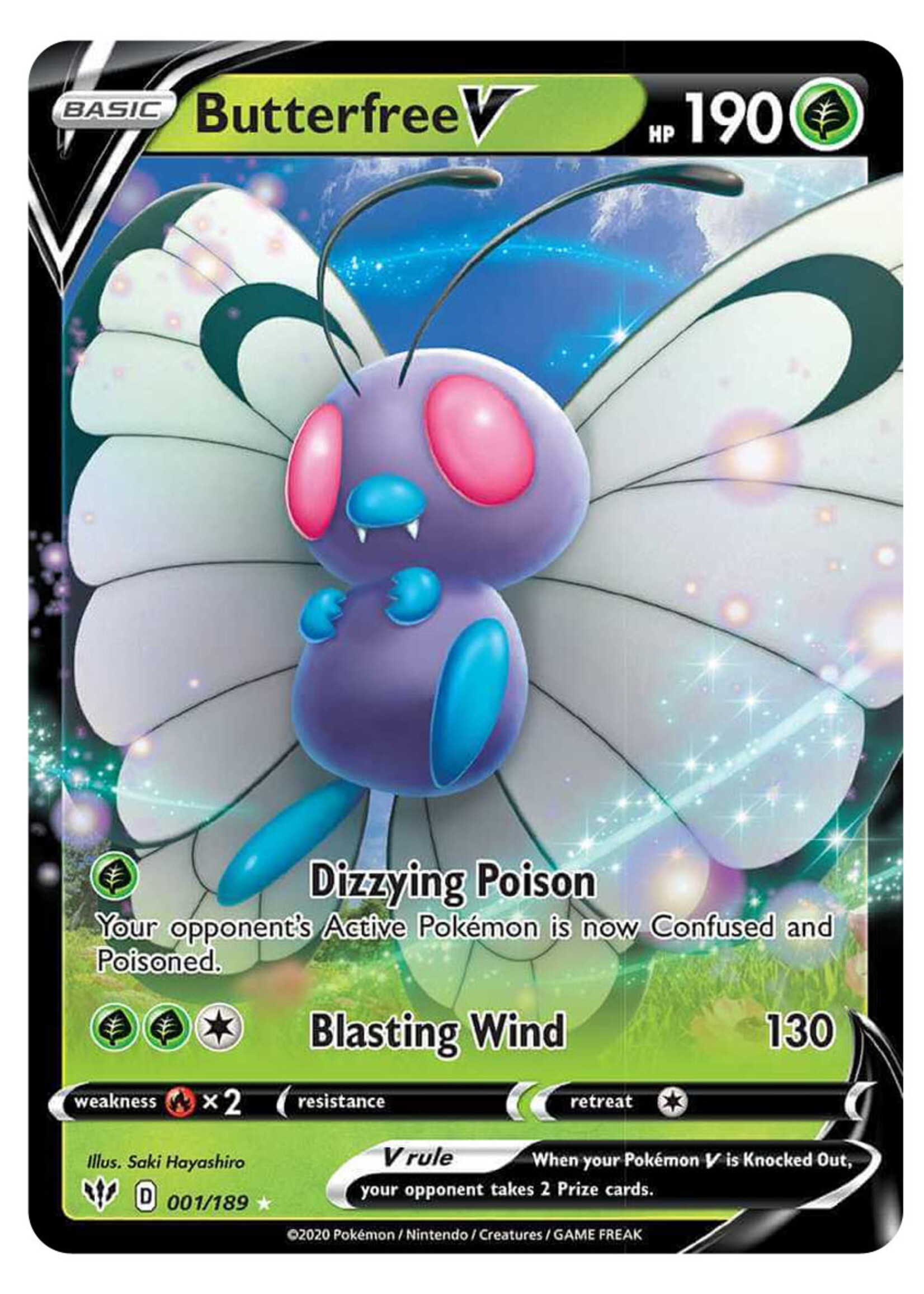 Butterfree V 1 (DAA): near mint