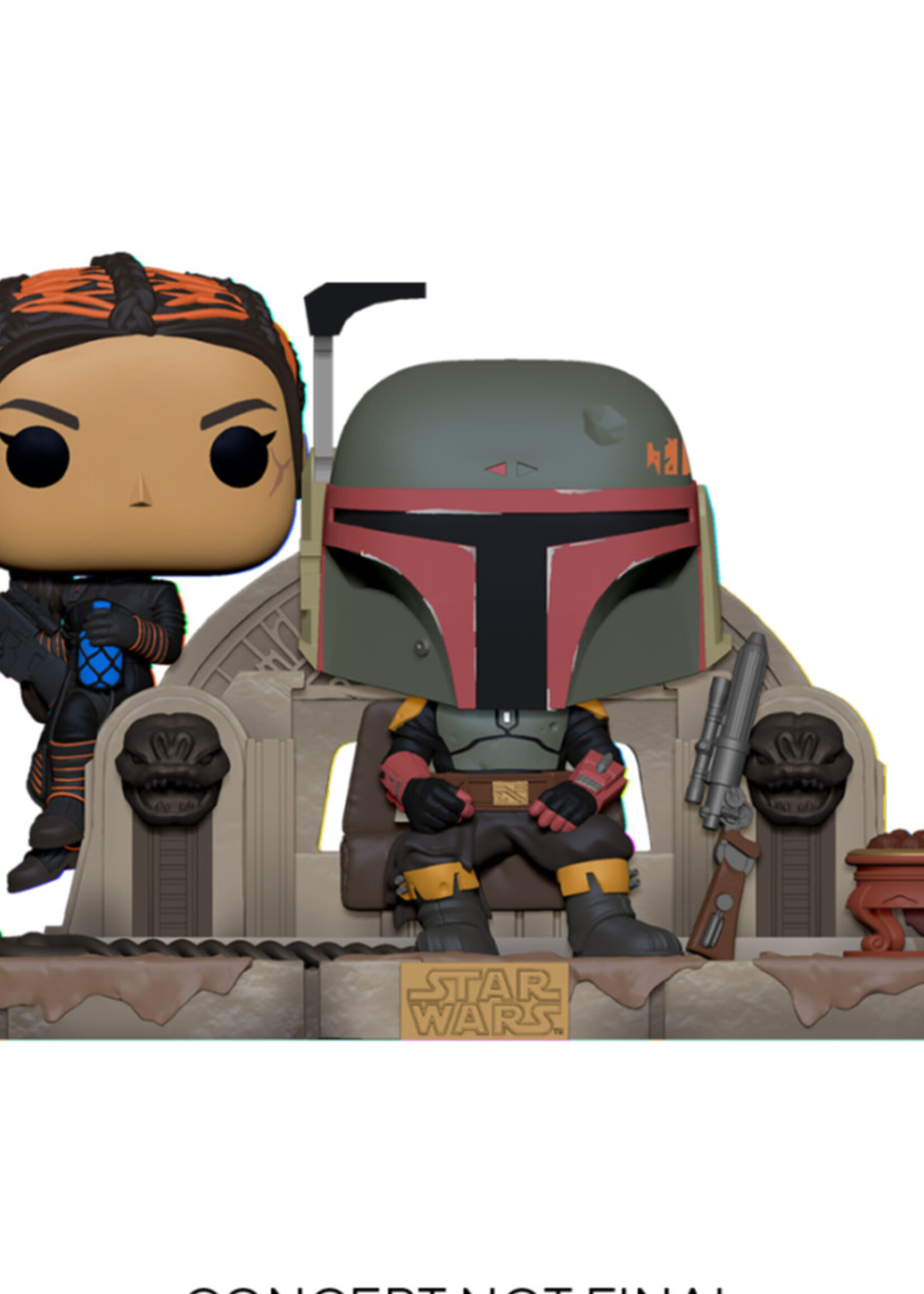 The Mandalorian Funko Pop N°486 Boba Fett & Fennec on Throne