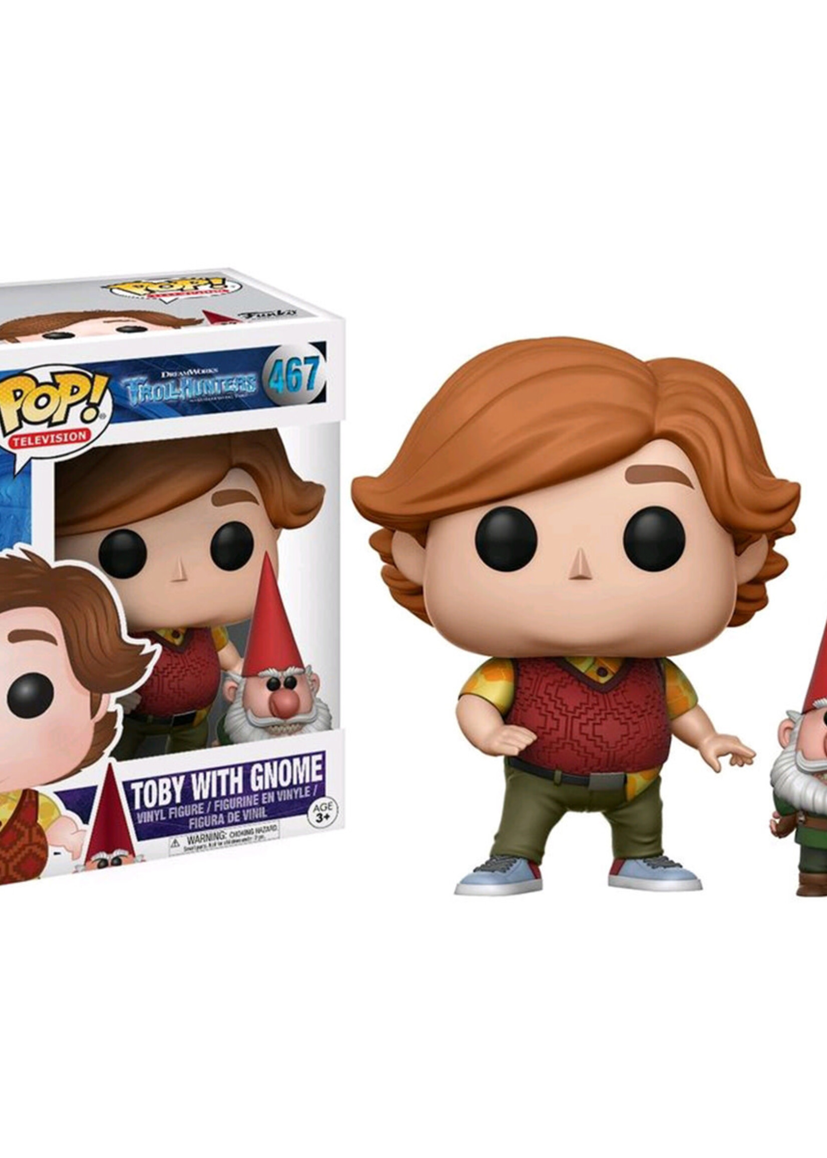 Trollhunters Funko pop N° 467   Toby With Gnome