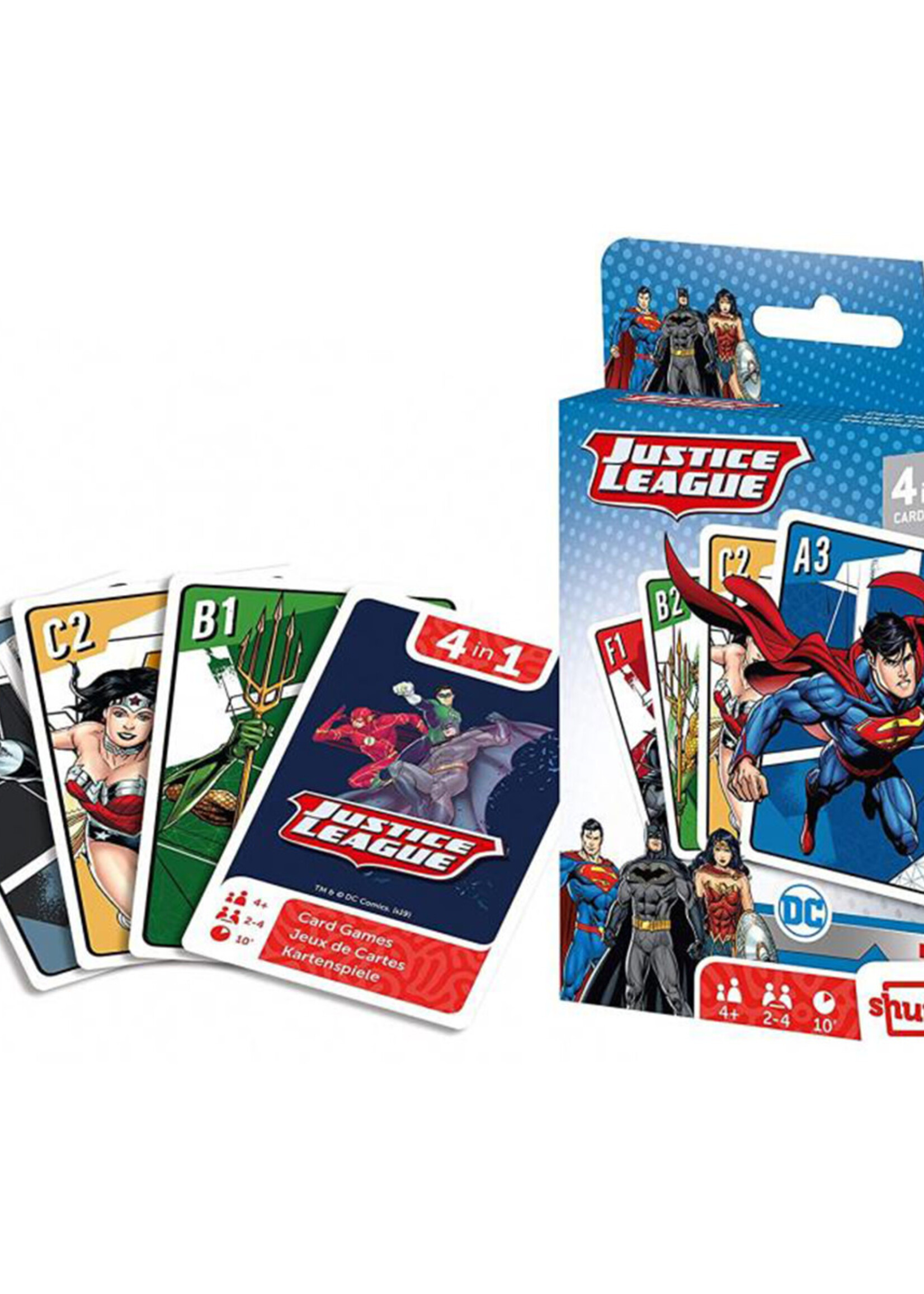 DC Comics Justice League 4 In 1 Speelkaarten