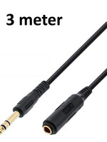 AUX Verlengkabel Male to Female 3m