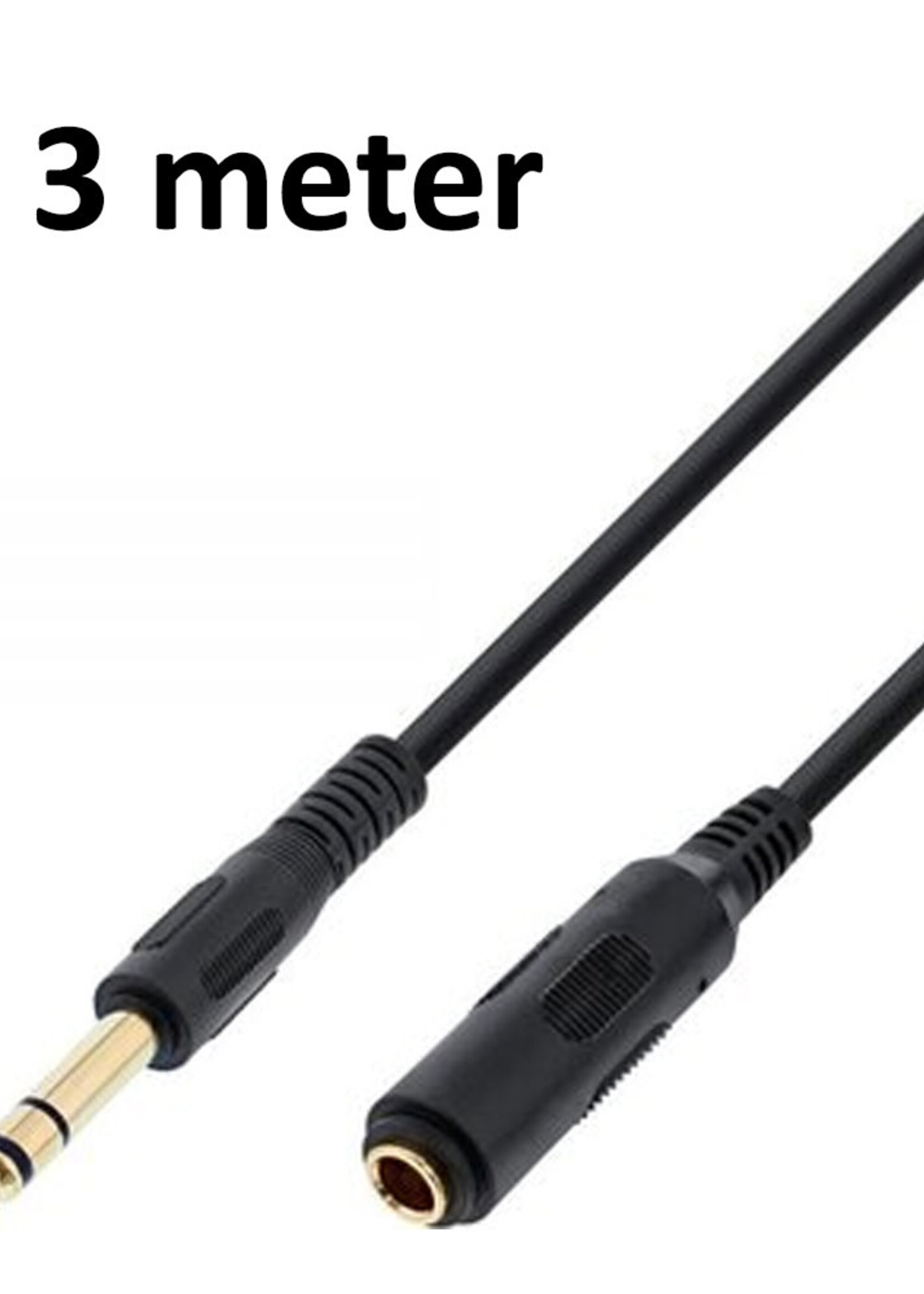 AUX Verlengkabel Male to Female 3m