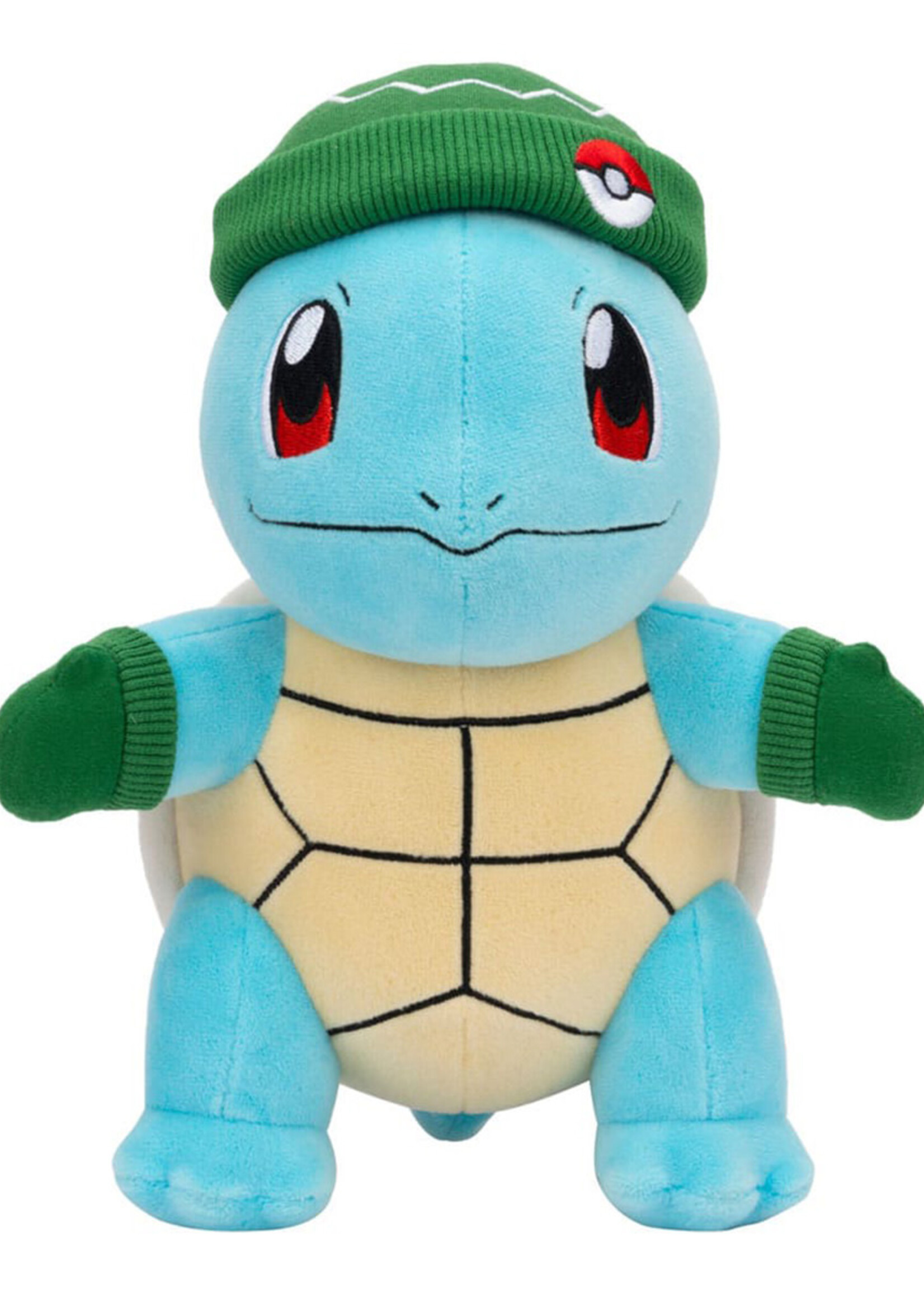 Squirtle Knuffel With Green Hat & Mittens 20 cm