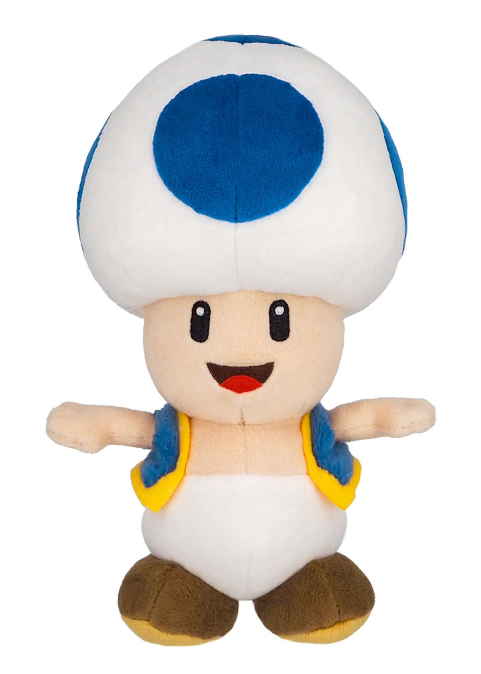 Super Mario Blue Toad Knuffel 20cm