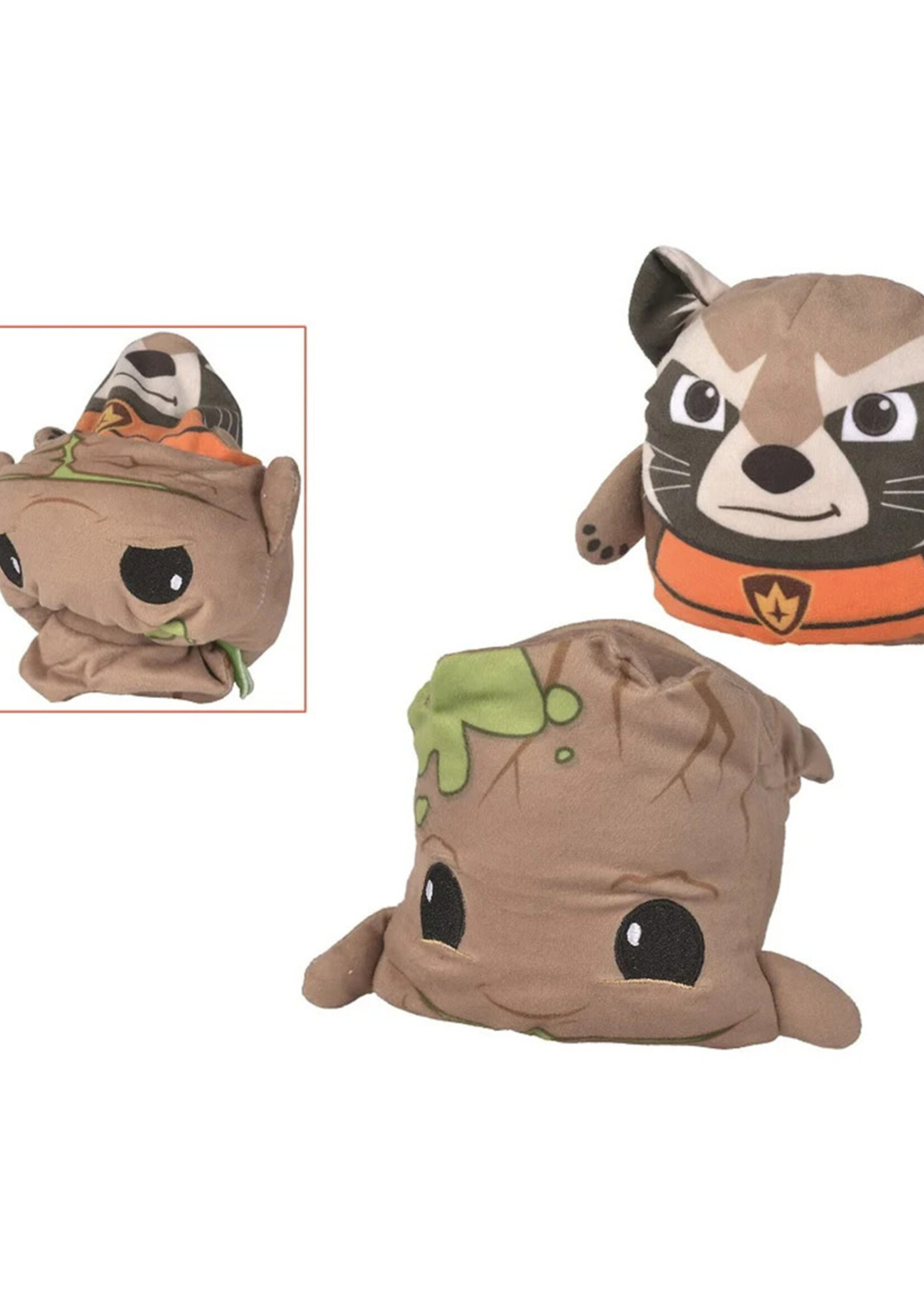Guardians Of The Galaxy Groot Raccoon Reversible Knuffel