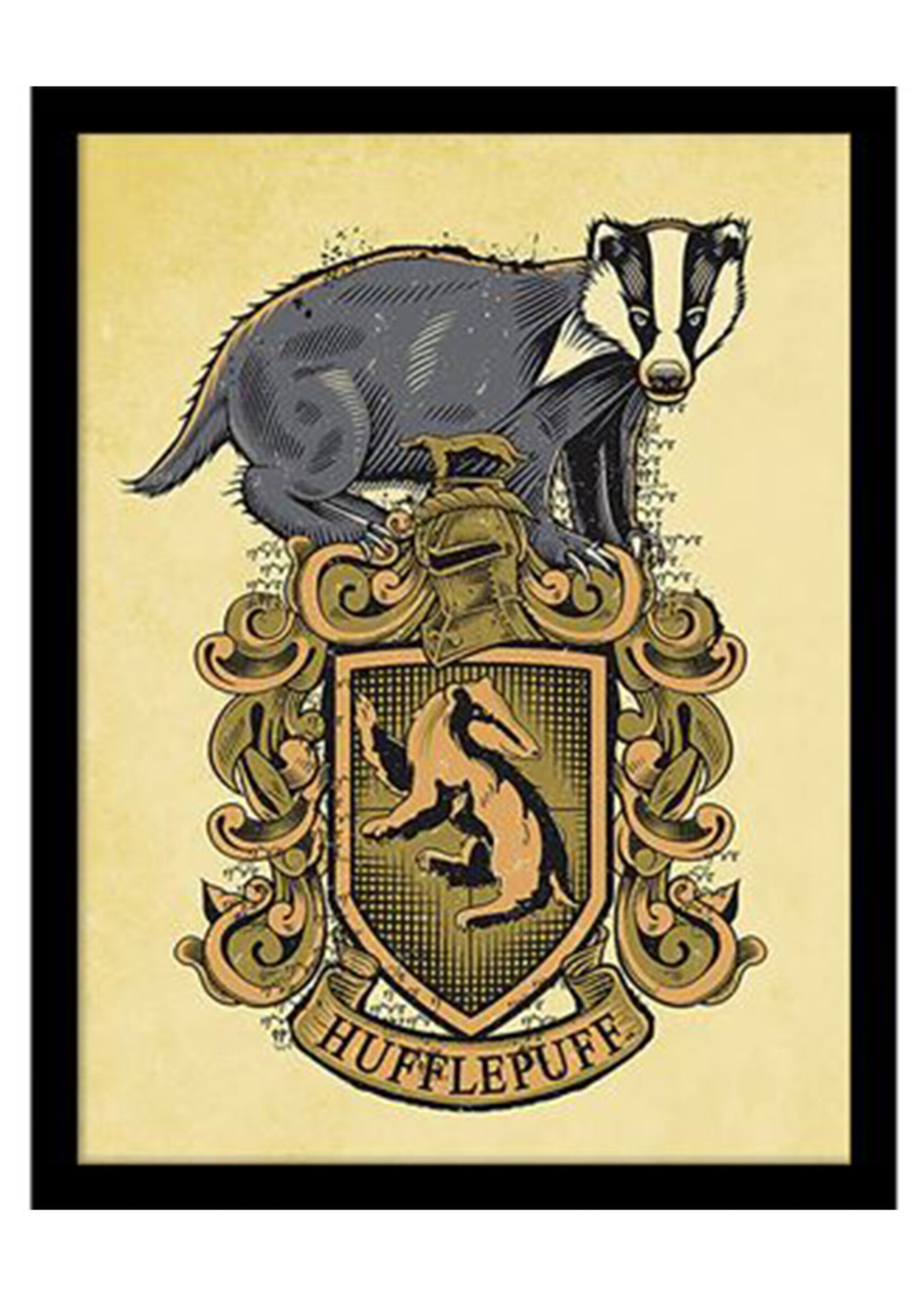 Harry Potter Hufflepuff Crest Collector Print 30x40cm