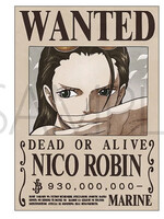 One Piece Wanted Bounty Poster  Nico Robin 42x30cm