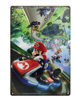 Mario Kart 8 Metal Gaming Sign