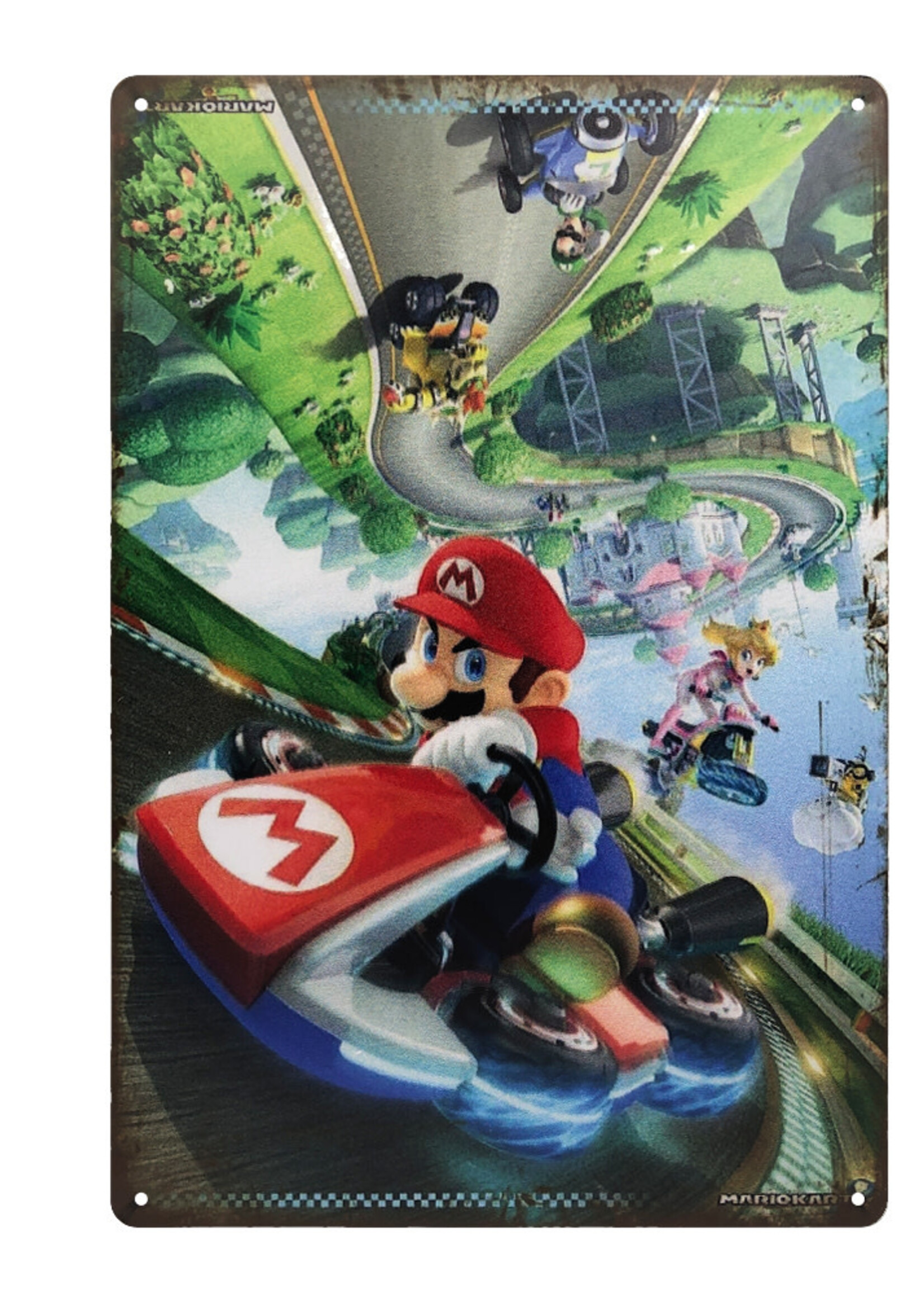 Mario Kart 8 Metal Gaming Sign