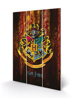 Harry Potter Wood Print 20X29.5 Hogwarts Crest